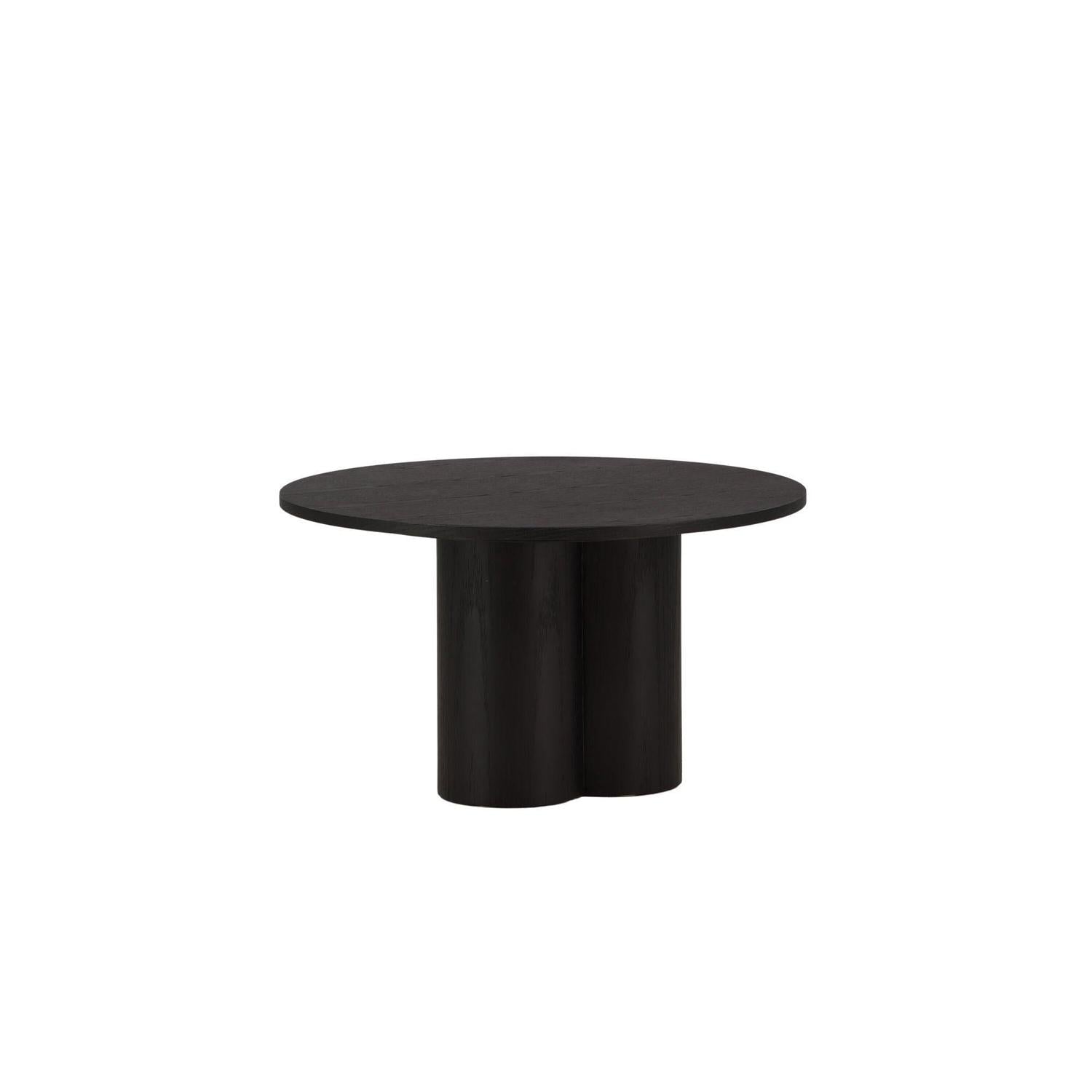 Couchtisch Olivia Ø80cm - Schwarz-Couchtische-Venture Home-le canapé