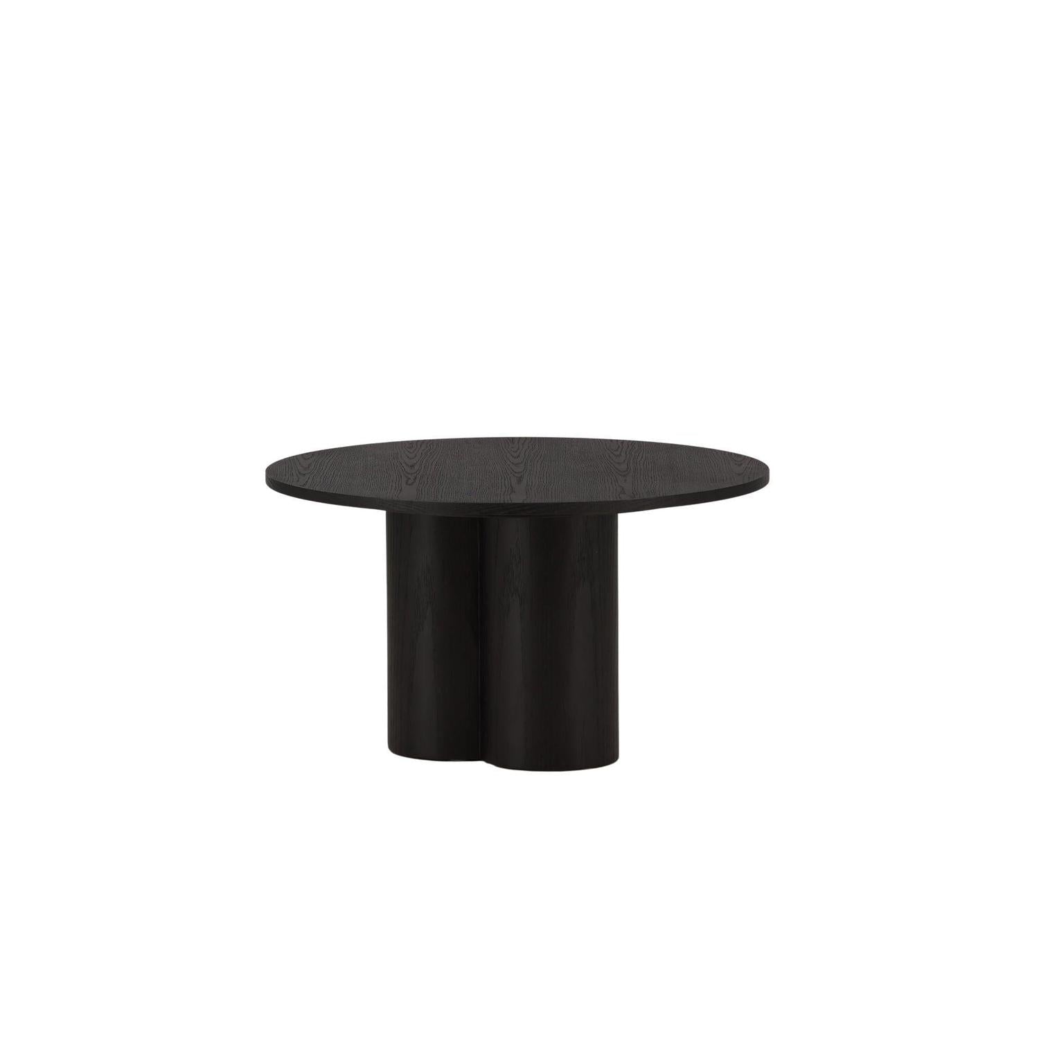Couchtisch Olivia Ø80cm - Schwarz-Couchtische-Venture Home-le canapé