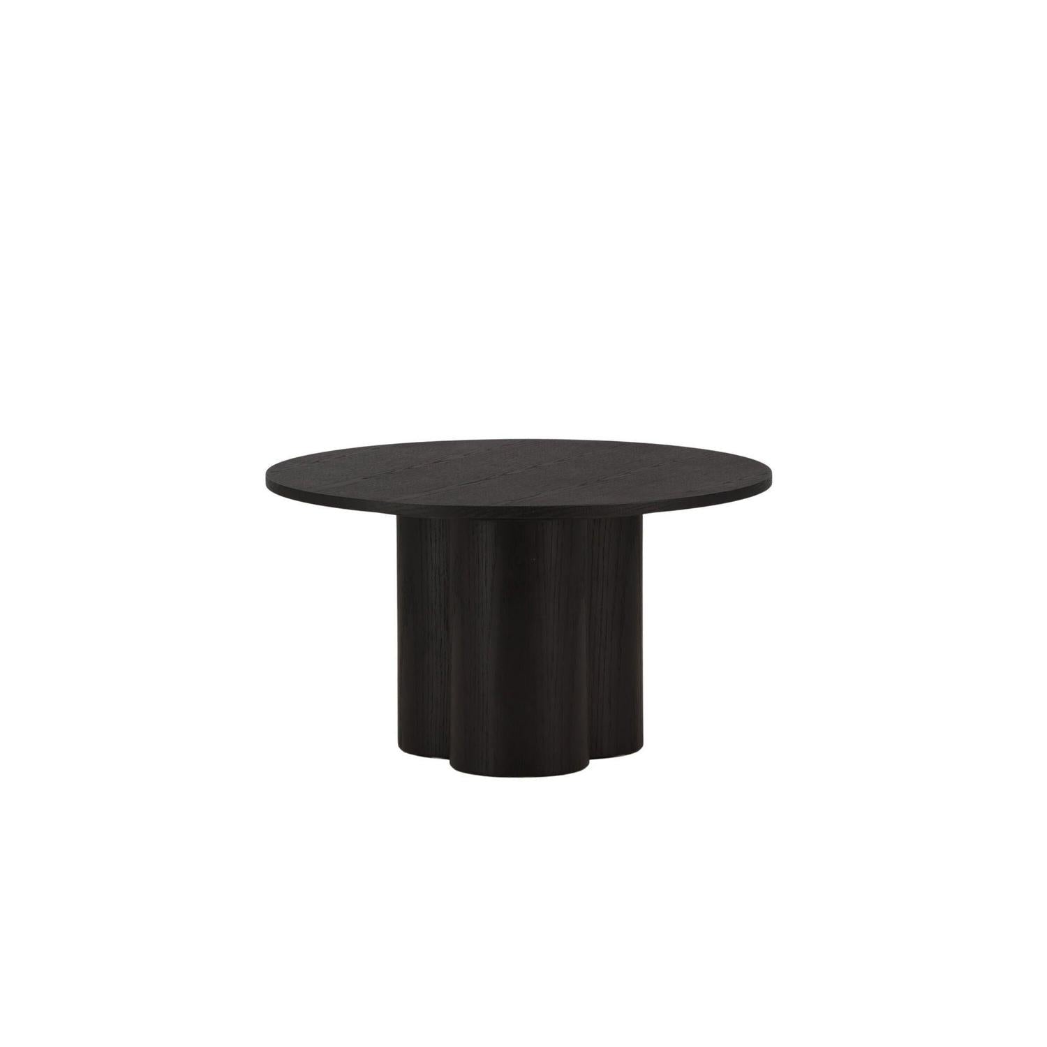 Couchtisch Olivia Ø80cm - Schwarz-Couchtische-Venture Home-le canapé