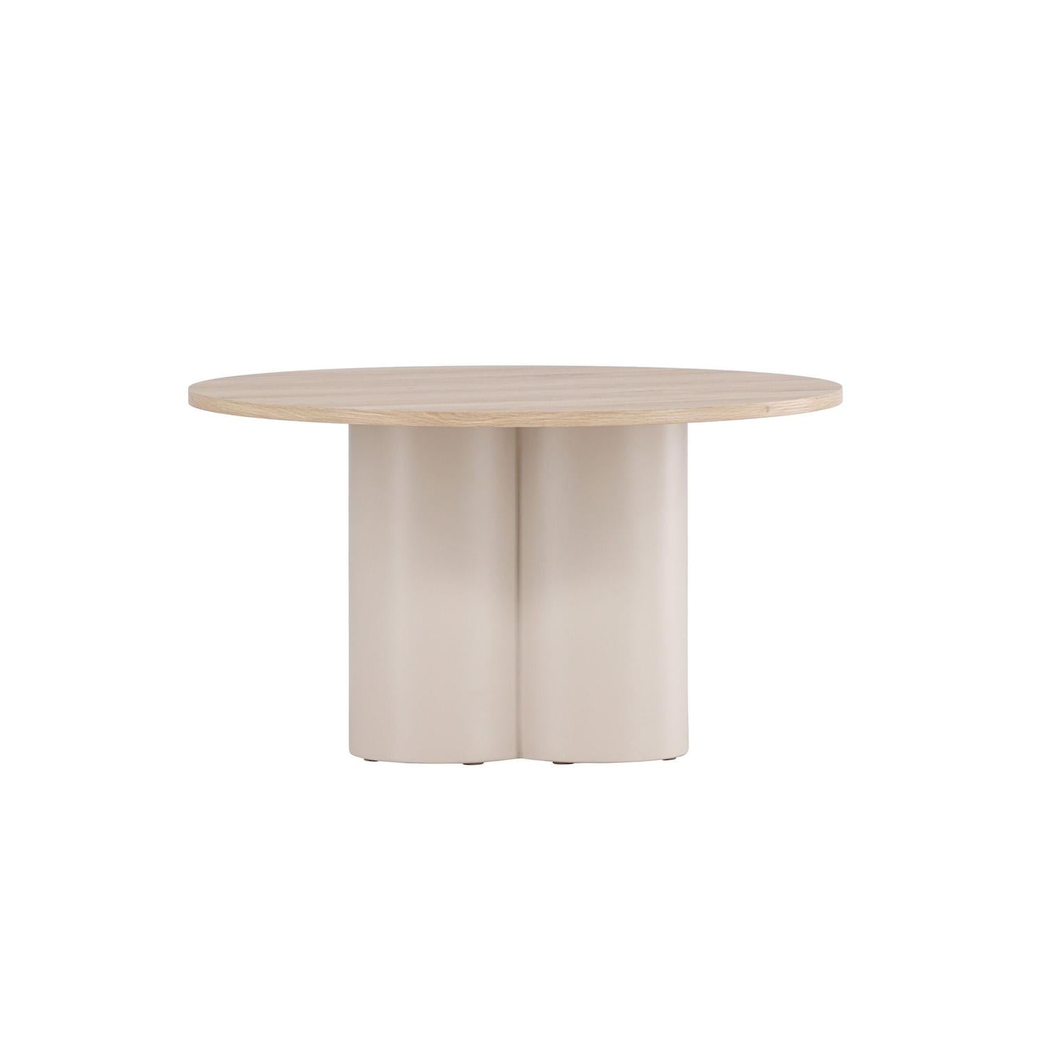 Couchtisch Olivia Ø80x45 cm - Cremeweiß-Couchtisch-Venture Home-le canapé