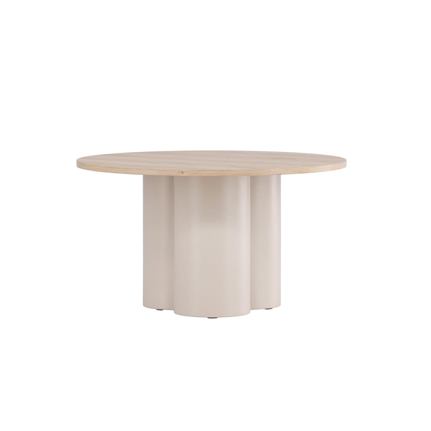 Couchtisch Olivia Ø80x45 cm - Cremeweiß-Couchtisch-Venture Home-le canapé