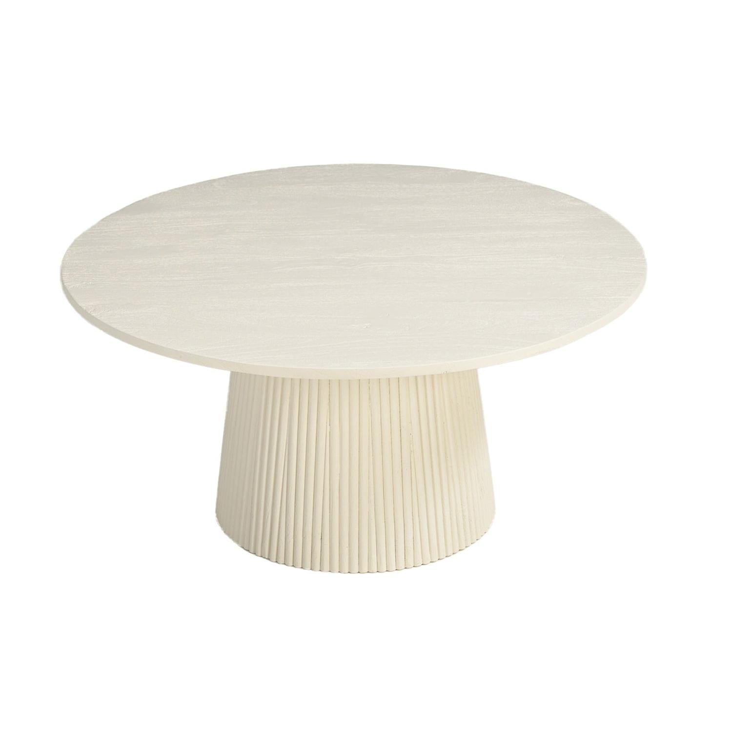 Couchtisch Patrice Ø80cm - Beige-Couchtisch-Livingfurn-le canapé