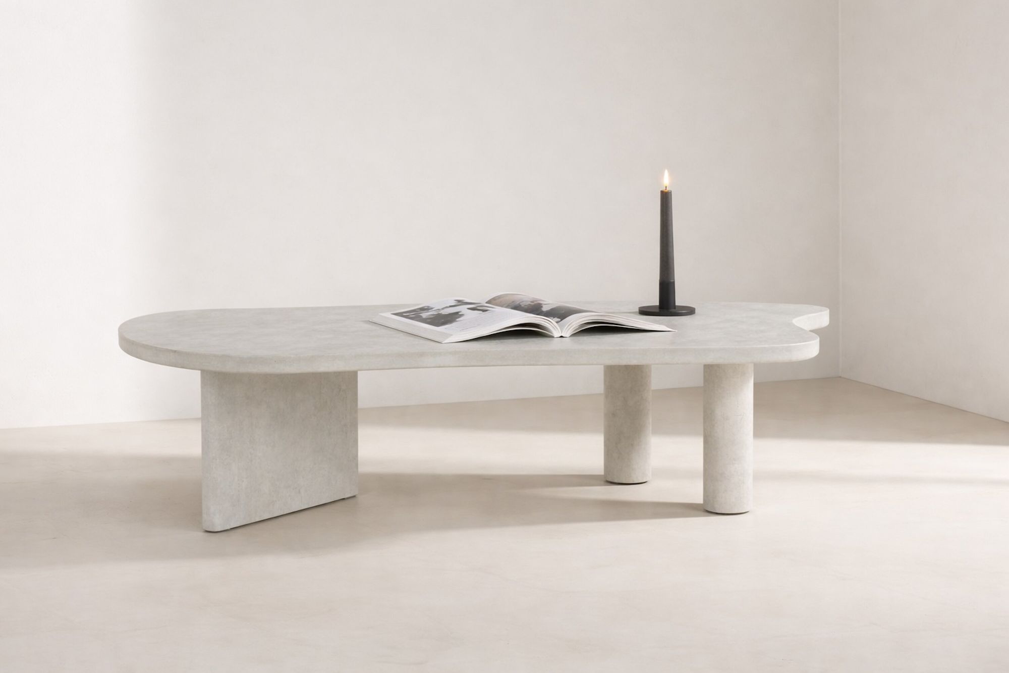 Couchtisch Polle 160cm - Grau-Couchtische-Venture Home-le canapé