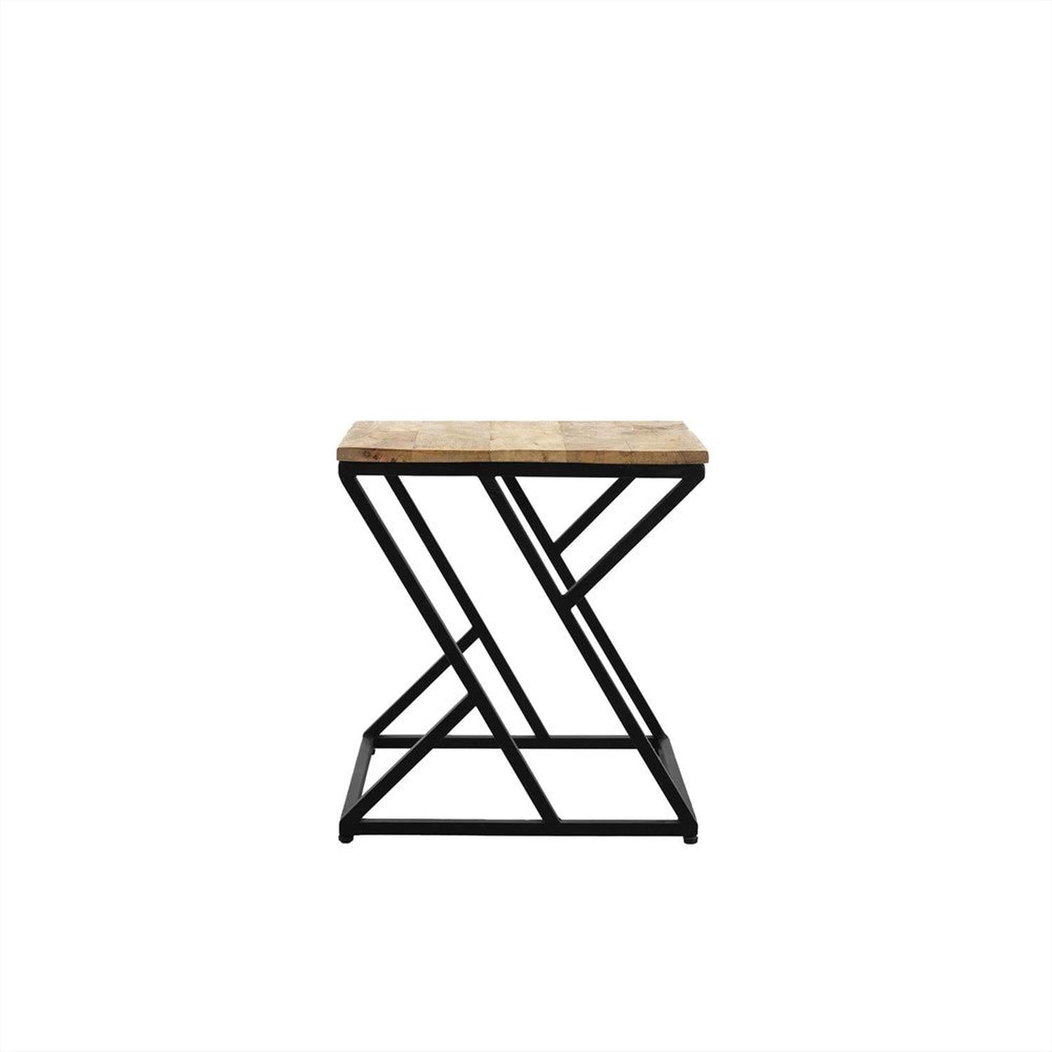 Couchtisch Quadrat - Natur/Schwarz-Couchtische-Benoa-le canapé