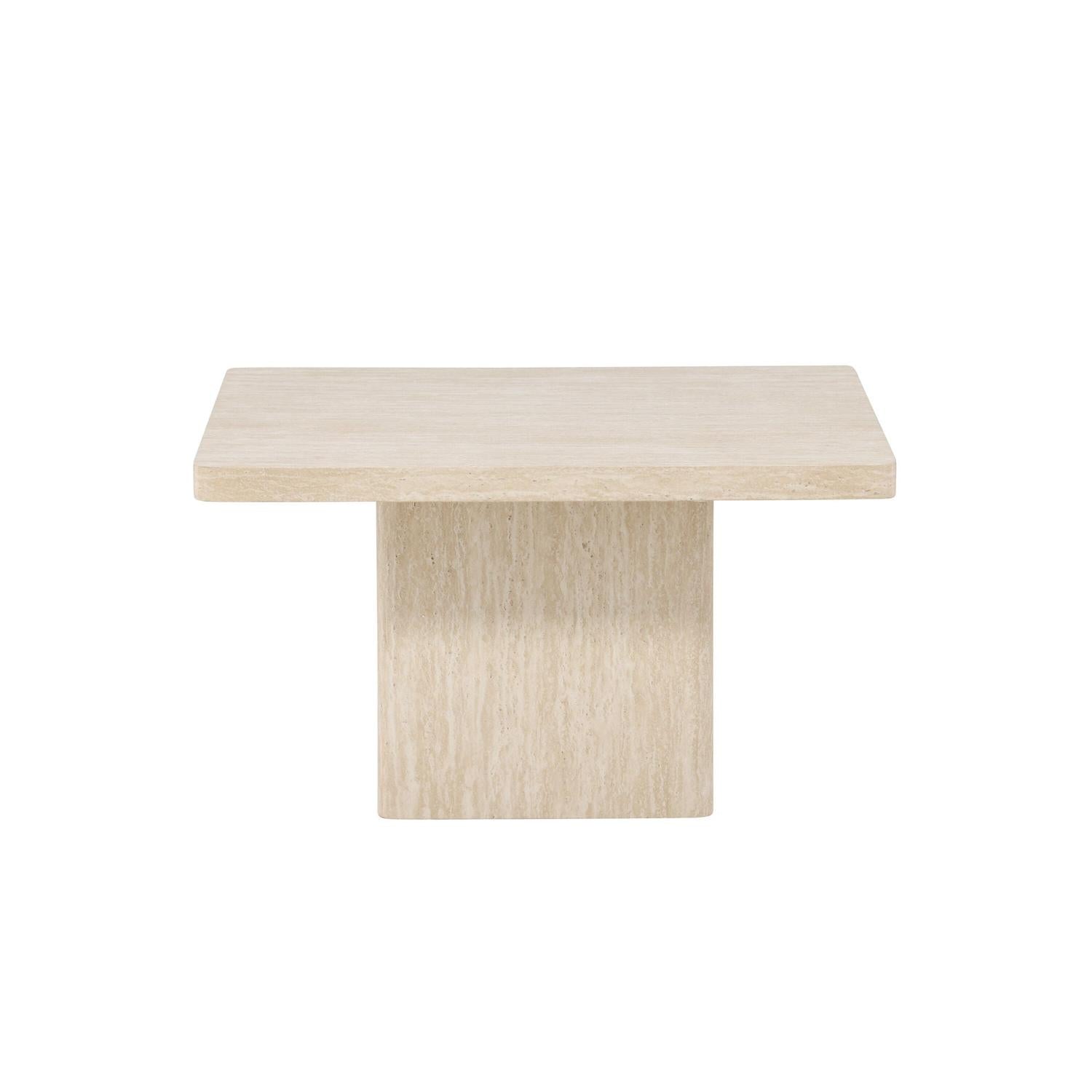 Couchtisch Qvart Quadratisch 80*80cm- Beige-Couchtisch-Venture Home-le canapé