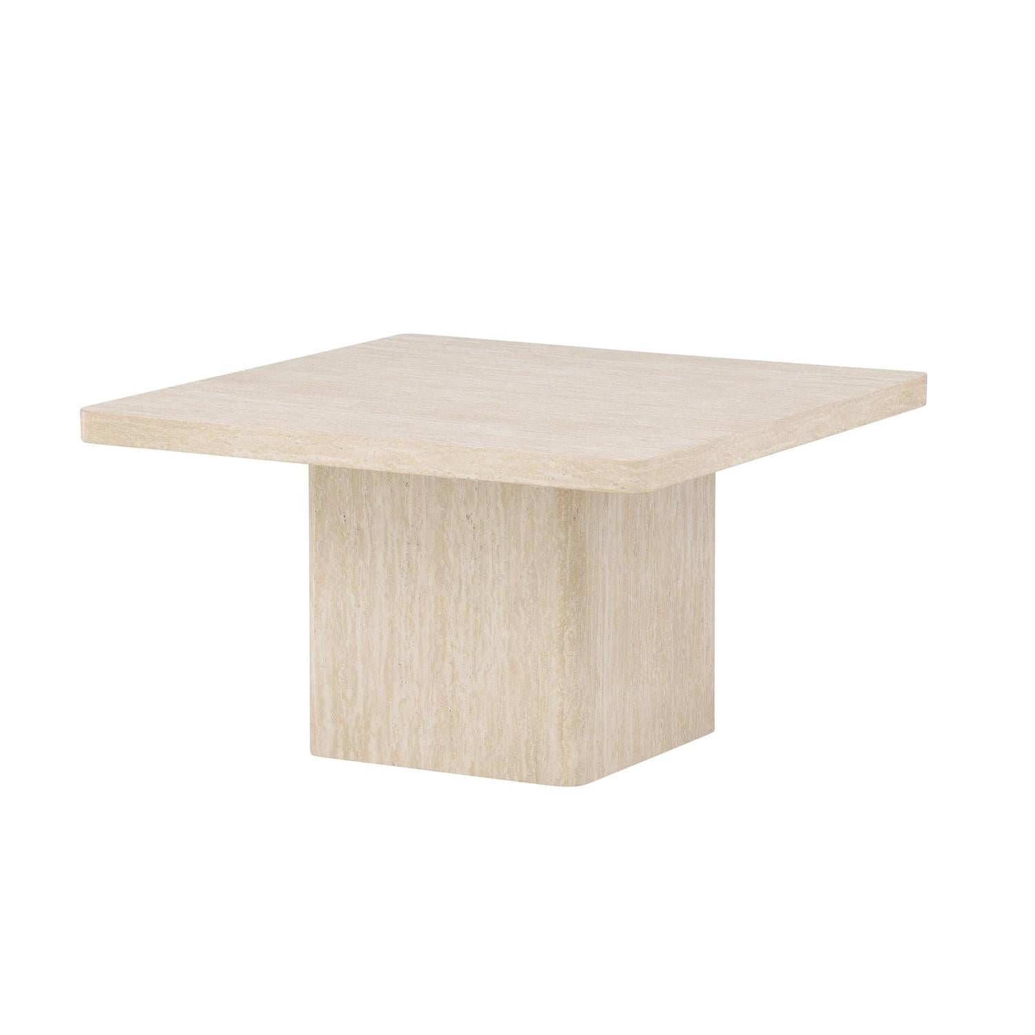 Couchtisch Qvart Quadratisch 80*80cm- Beige-Couchtisch-Venture Home-le canapé