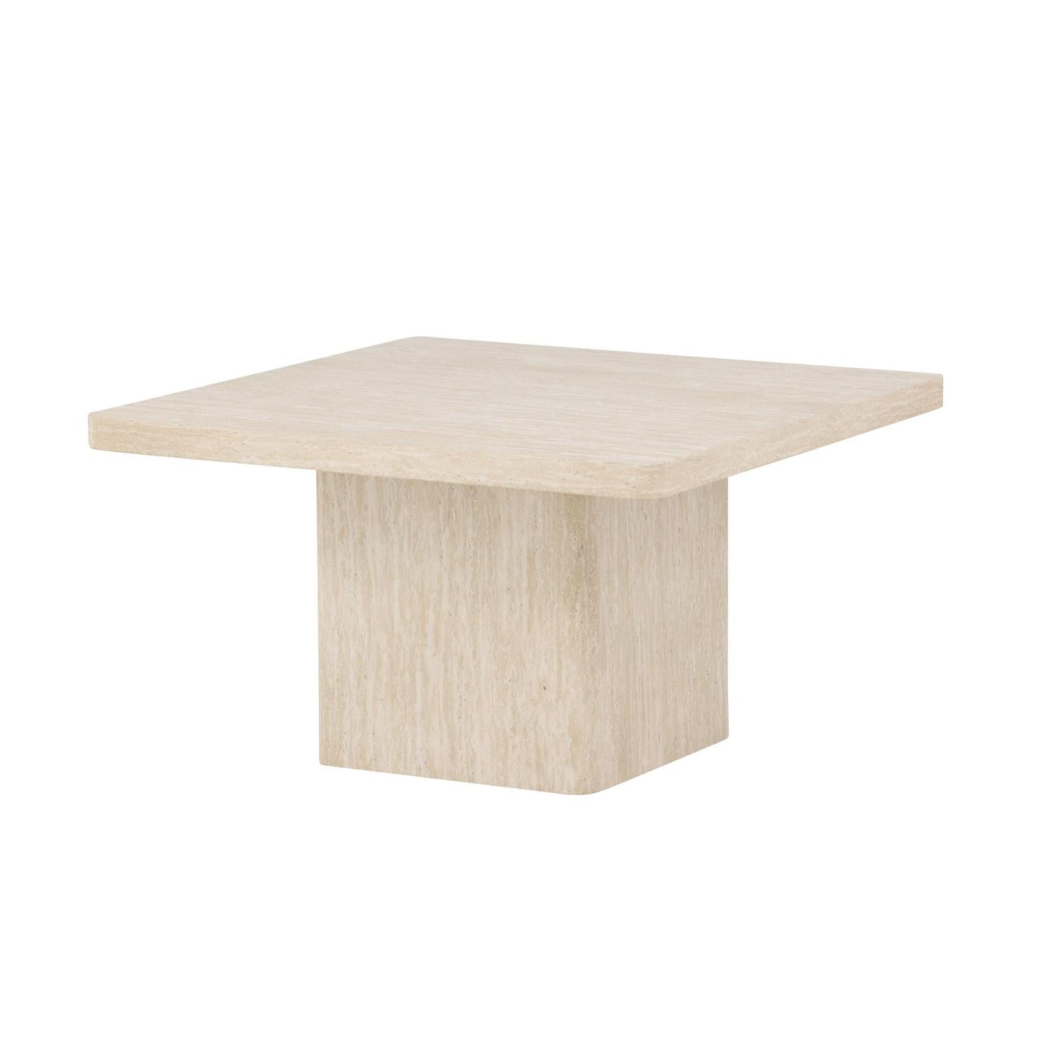 Couchtisch Qvart Quadratisch 80*80cm- Beige-Couchtisch-Venture Home-le canapé