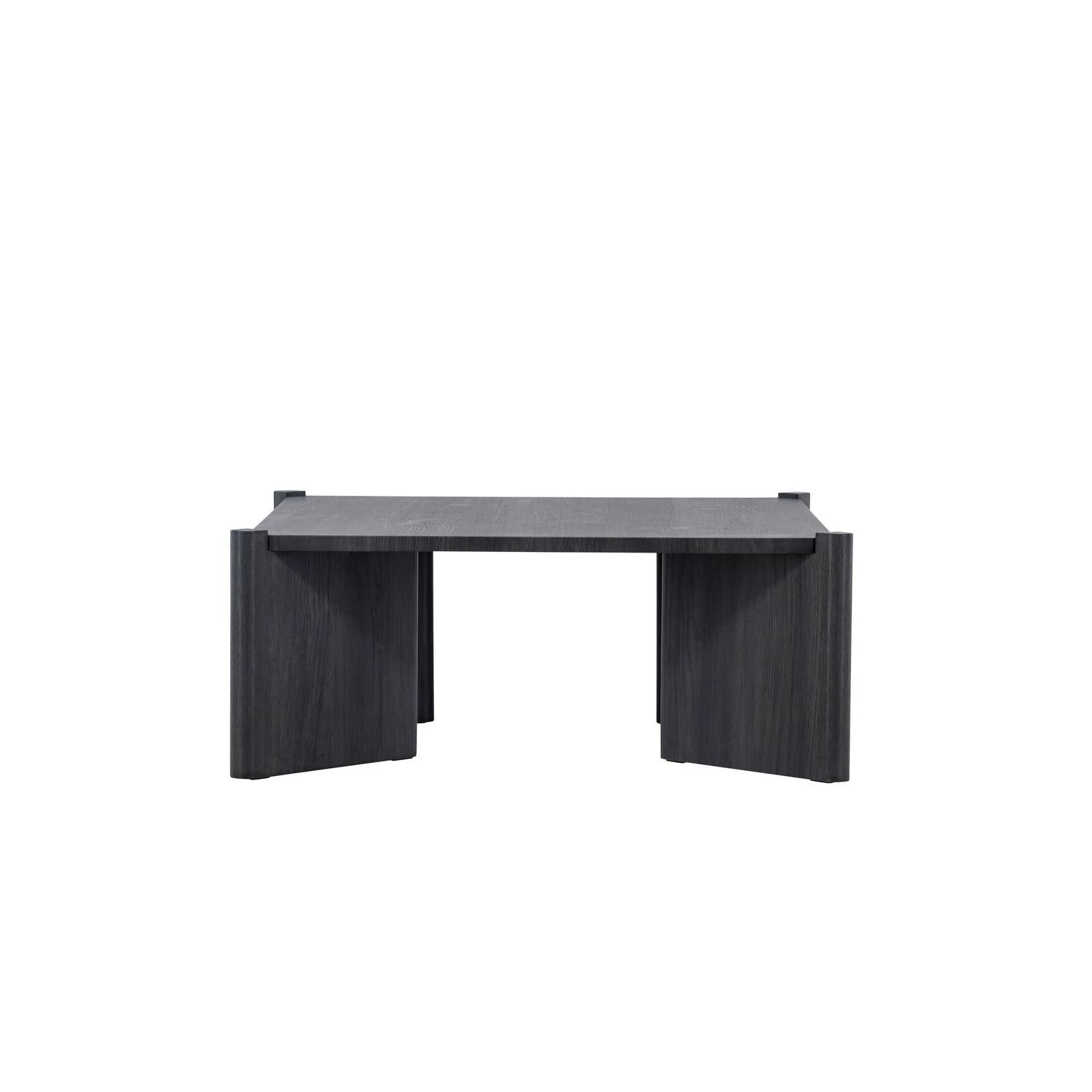 Couchtisch Rogaland 100x100cm - Black-Couchtisch-Venture Home-le canapé