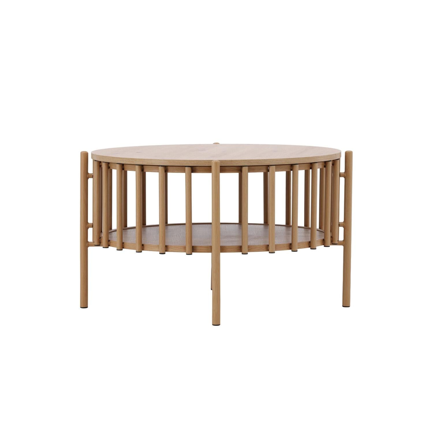 Couchtisch Rubbo Ø80cm - Hellbraun-Couchtisch-Venture Home-le canapé
