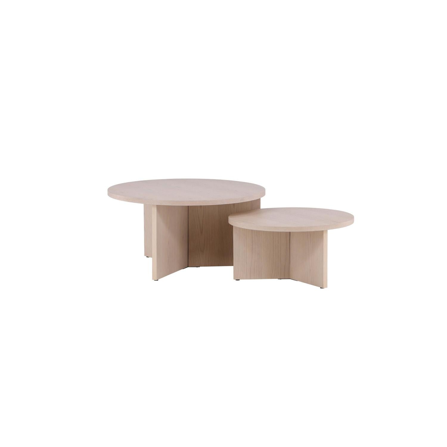 Couchtisch Saltö, 2er-Set - Beige-Couchtische-Venture Home-le canapé