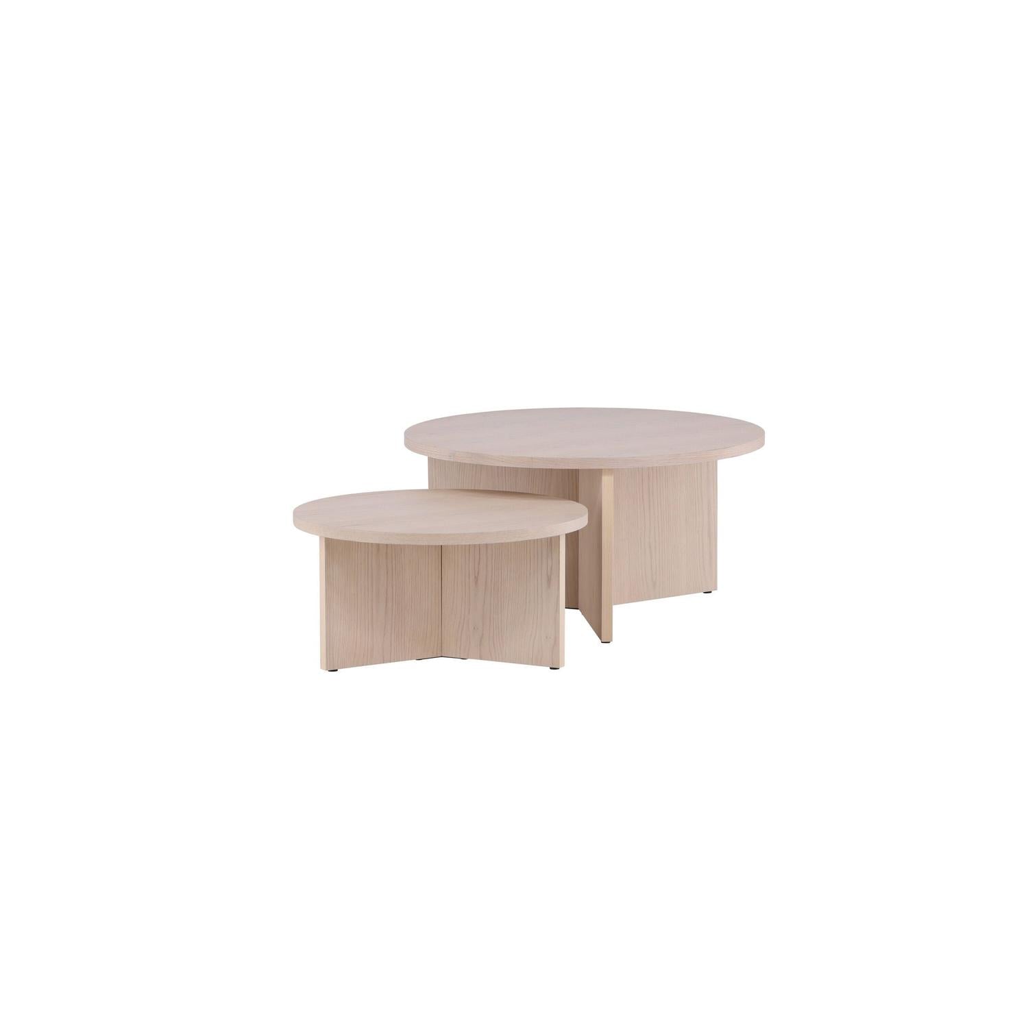 Couchtisch Saltö, 2er-Set - Beige-Couchtische-Venture Home-le canapé