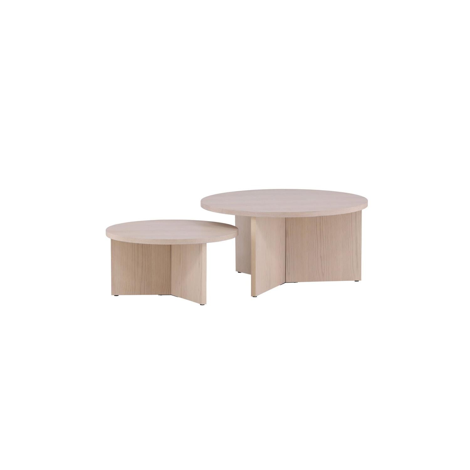 Couchtisch Saltö, 2er-Set - Beige-Couchtische-Venture Home-le canapé