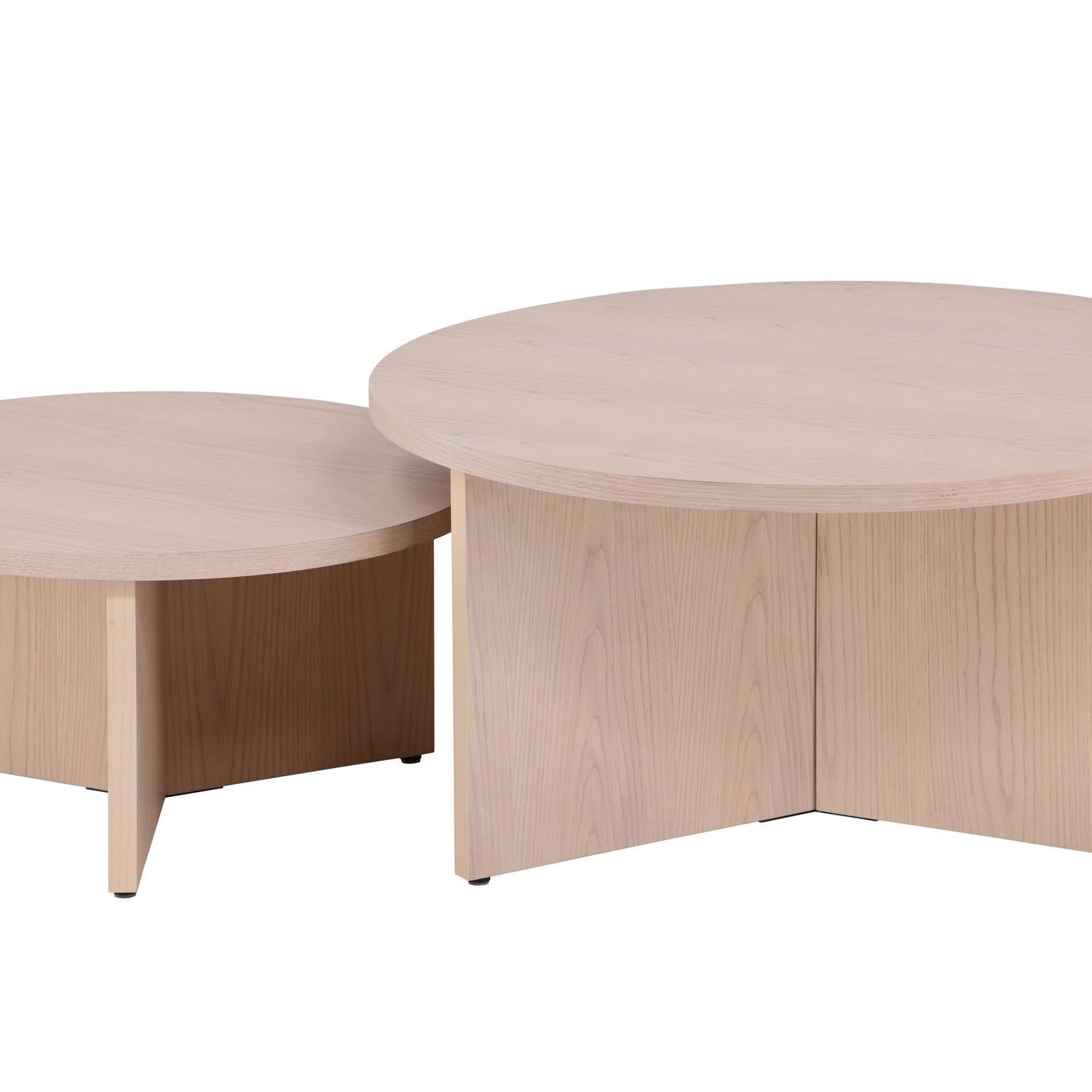 Couchtisch Saltö, 2er-Set - Beige-Couchtische-Venture Home-le canapé