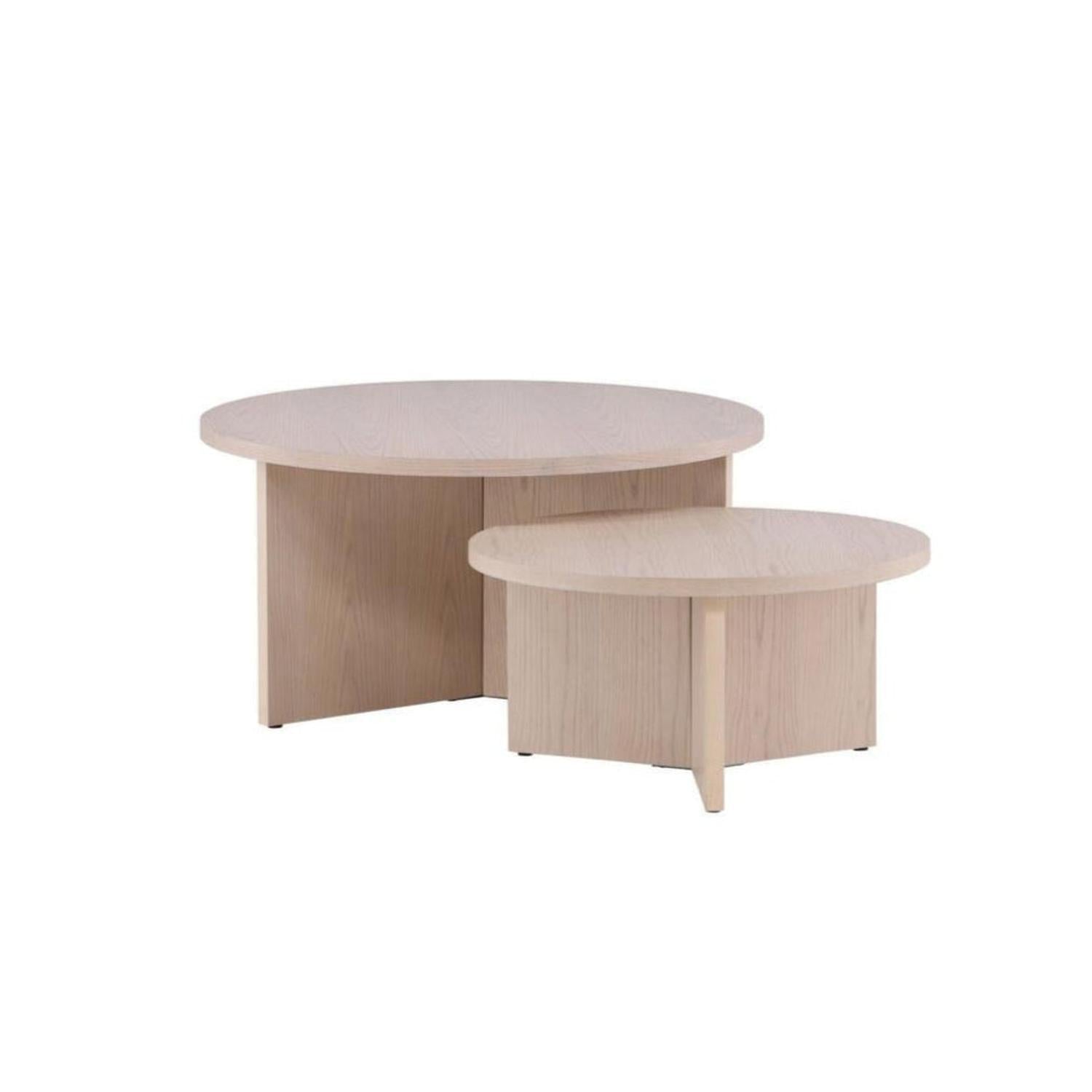 Couchtisch Saltö, 2er-Set - Beige-Couchtische-Venture Home-le canapé