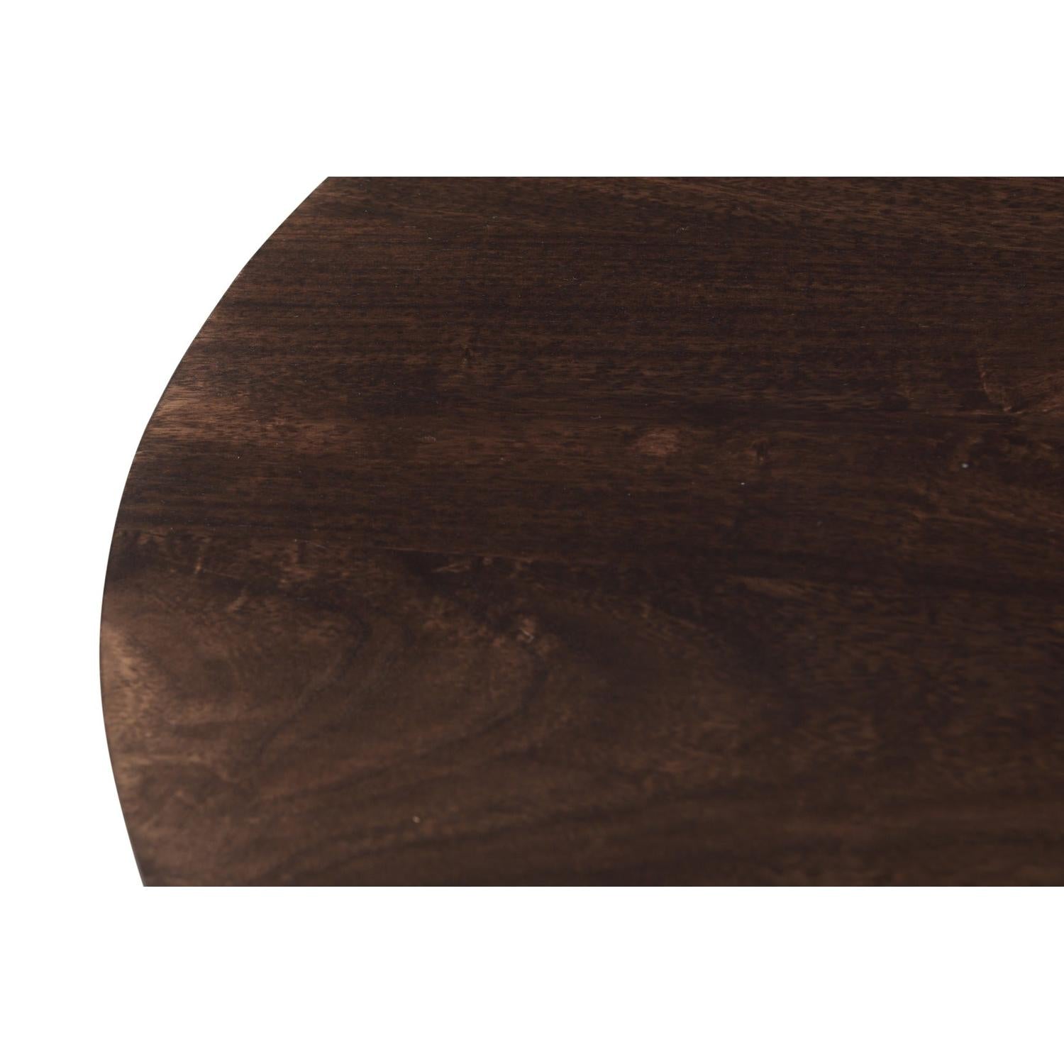 Couchtisch Salvator aus Mangoholz Oval 120cm - Walnuss-Couchtische-Livingfurn-le canapé