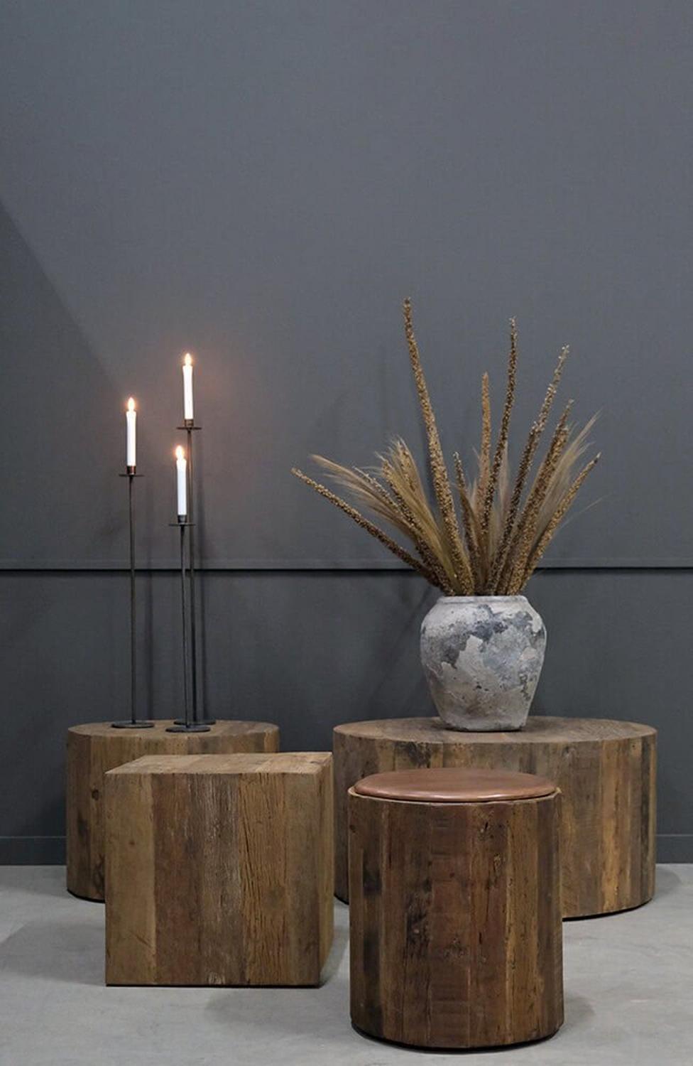 Couchtisch San Francisco - Recyclingholz-Couchtisch-Trademark Living-le canapé