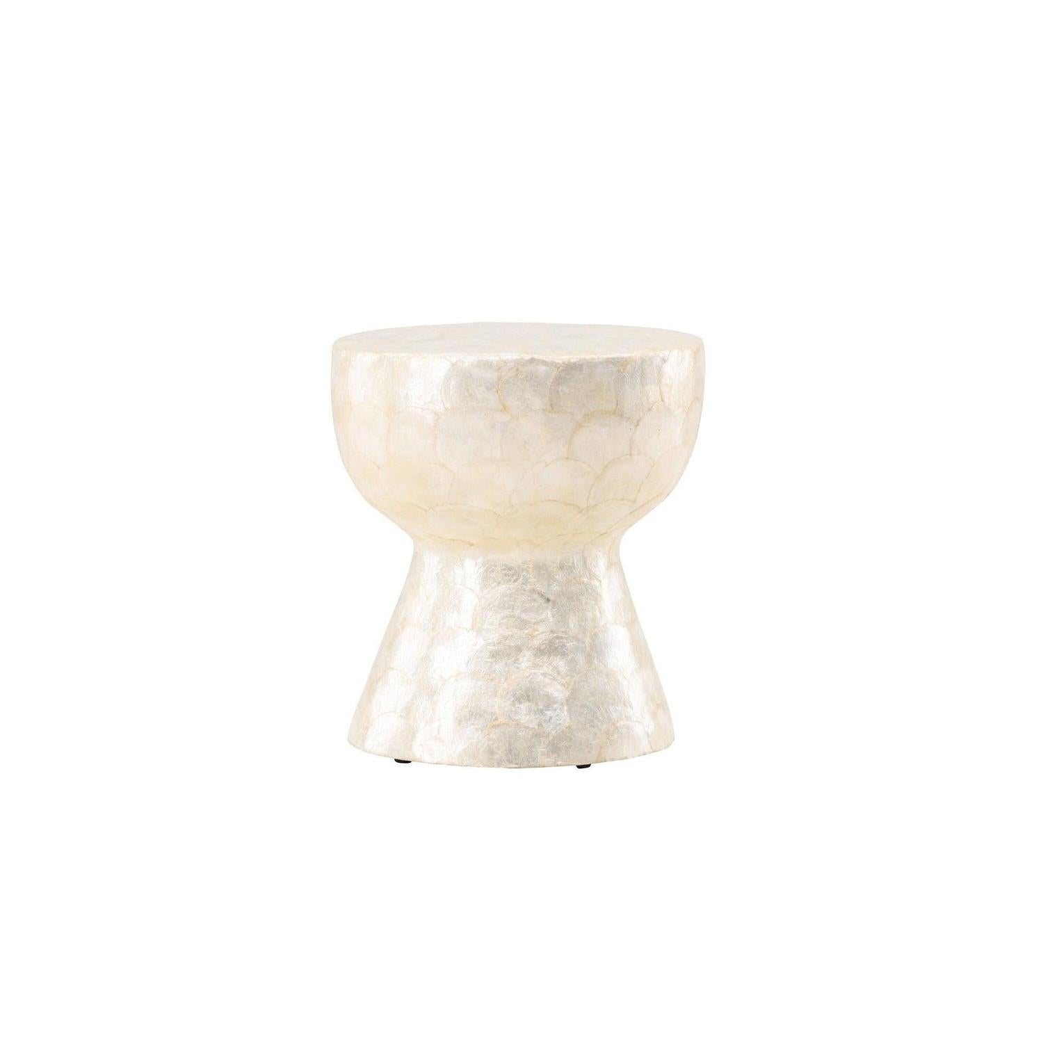 Couchtisch Sandön ⌀40cm - Capiz-Muschel Optik-Couchtisch-Vind-le canapé