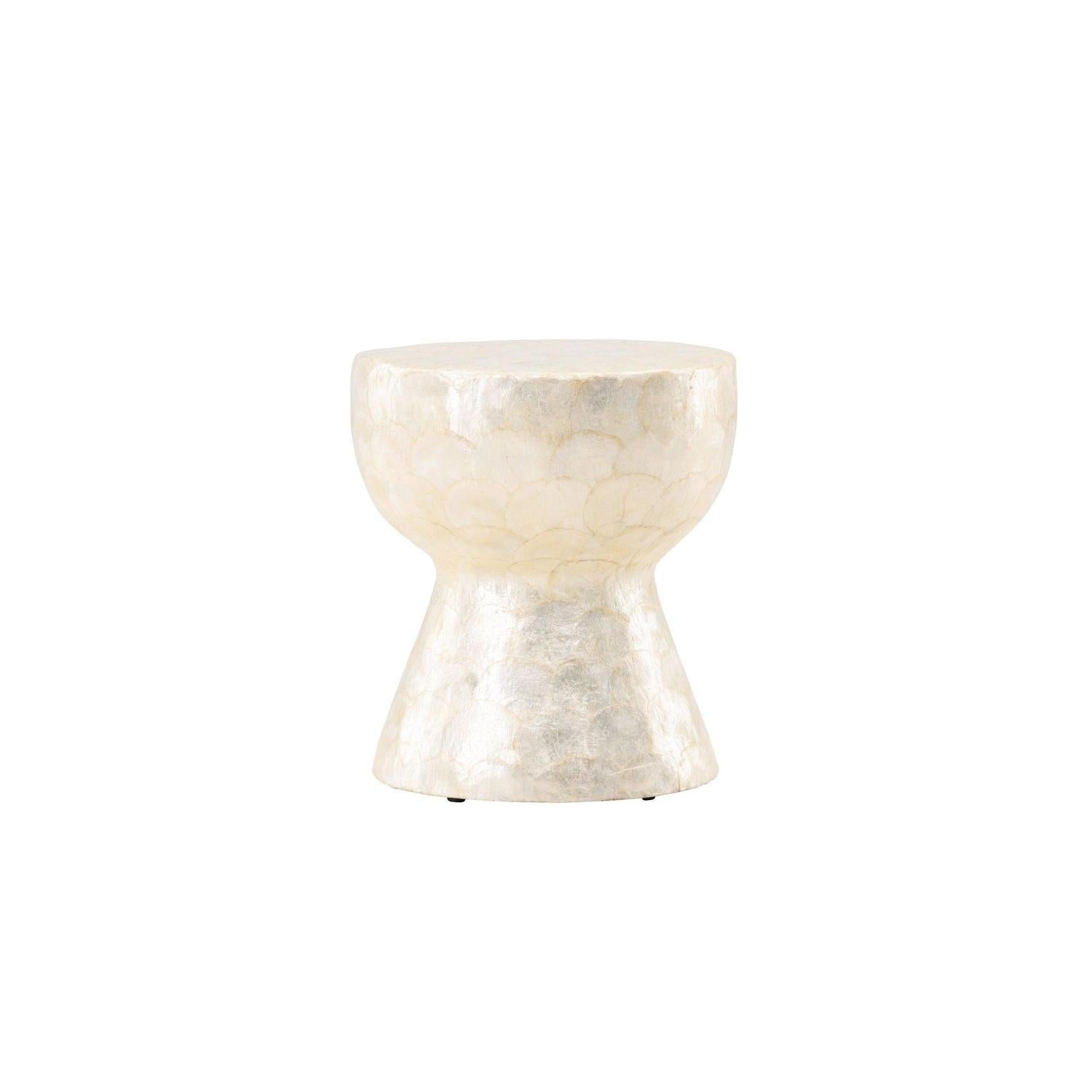 Couchtisch Sandön ⌀40cm - Capiz-Muschel Optik-Couchtisch-Vind-le canapé
