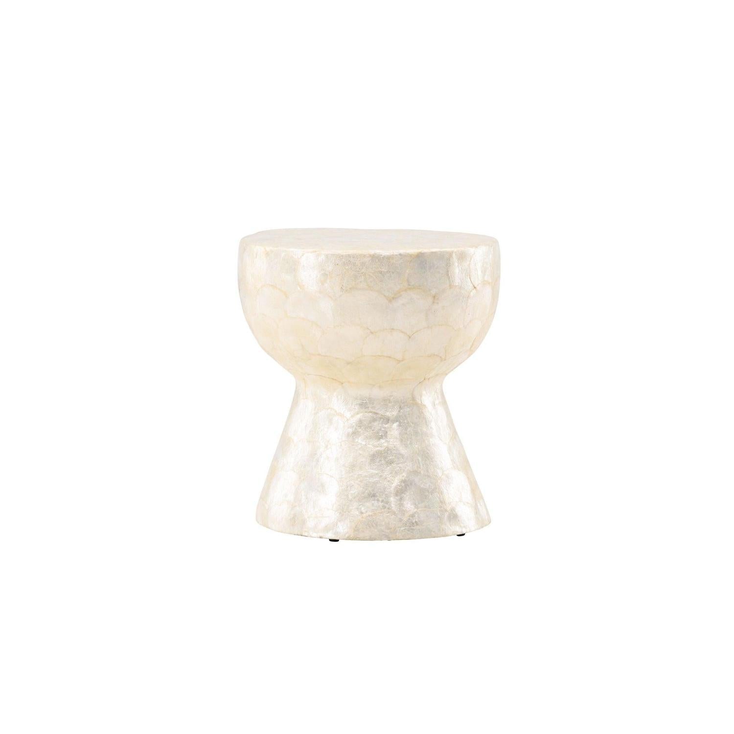 Couchtisch Sandön ⌀40cm - Capiz-Muschel Optik-Couchtisch-Vind-le canapé