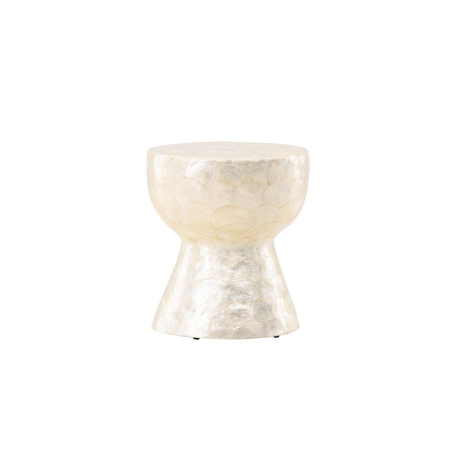 Couchtisch Sandön ⌀40cm - Capiz-Muschel Optik-Couchtisch-Vind-le canapé