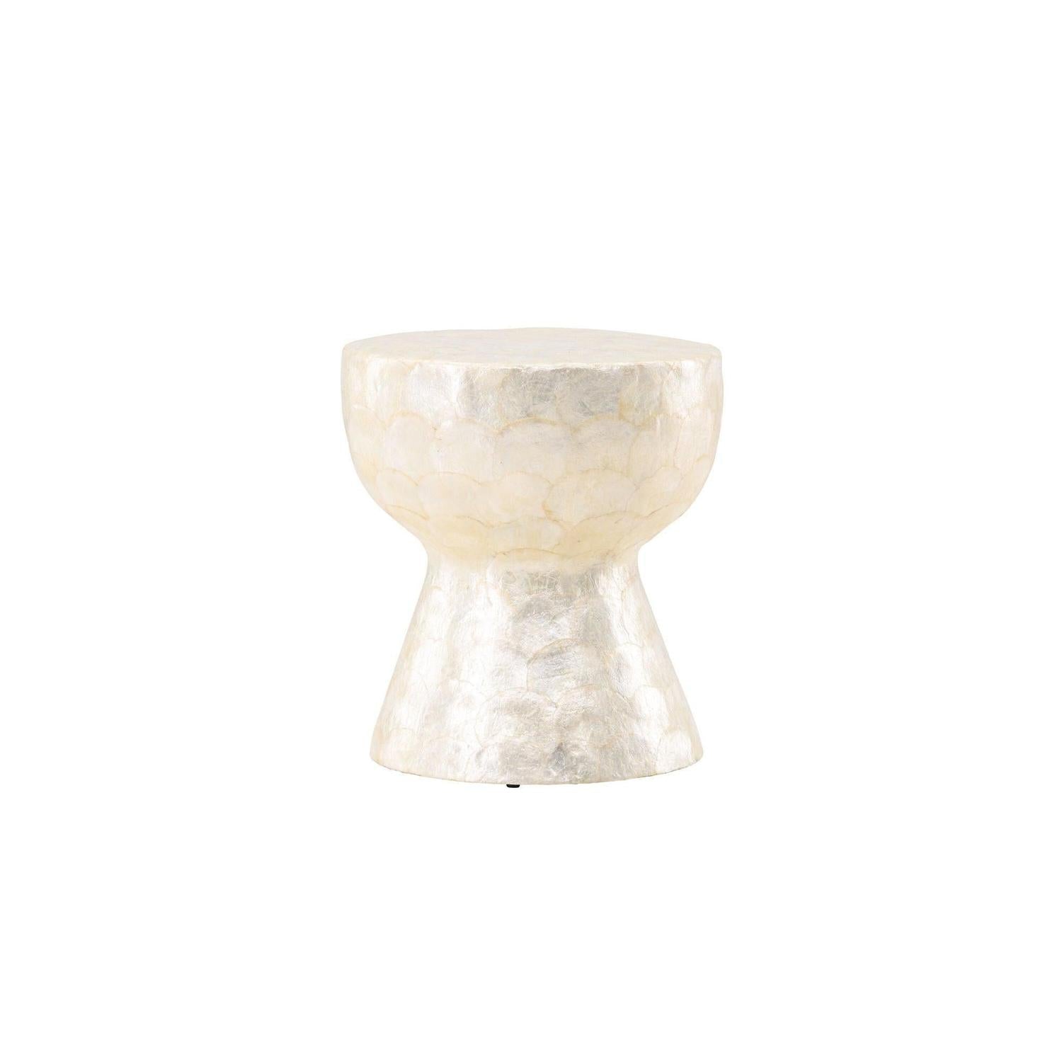 Couchtisch Sandön ⌀40cm - Capiz-Muschel Optik-Couchtische-Vind-le canapé