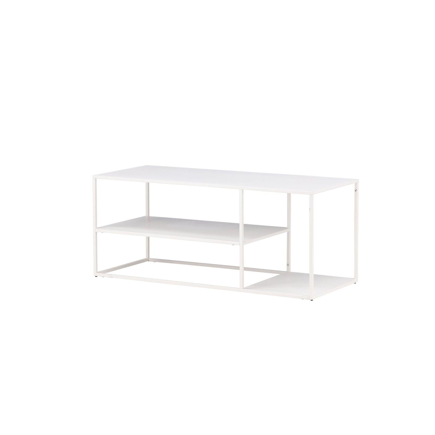 Couchtisch Staal 120cm - Weiß-Couchtisch-Venture Home-le canapé