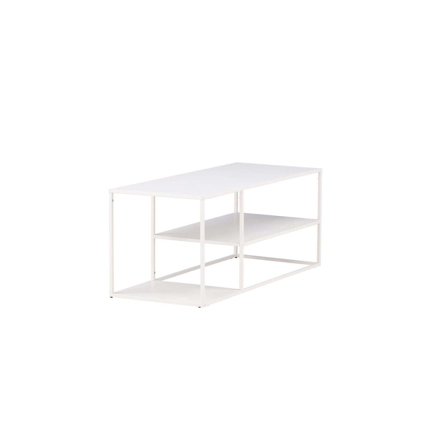 Couchtisch Staal 120cm - Weiß-Couchtische-Venture Home-le canapé