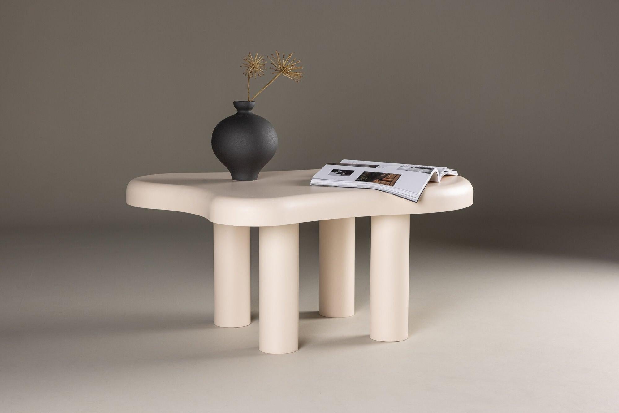 Couchtisch Strömstad 100 cm - Weiß-Couchtische-Venture Home-le canapé