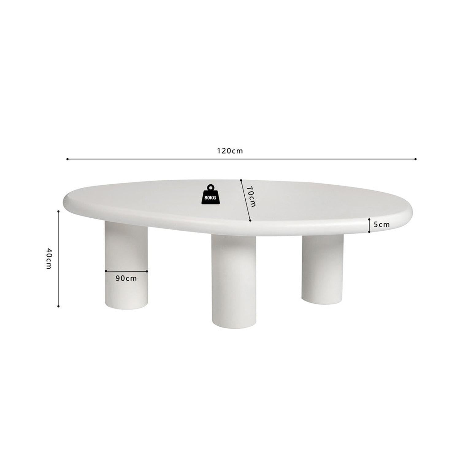 Couchtisch Tavira 120cm - Weiß-Couchtisch-Rousseau-le canapé