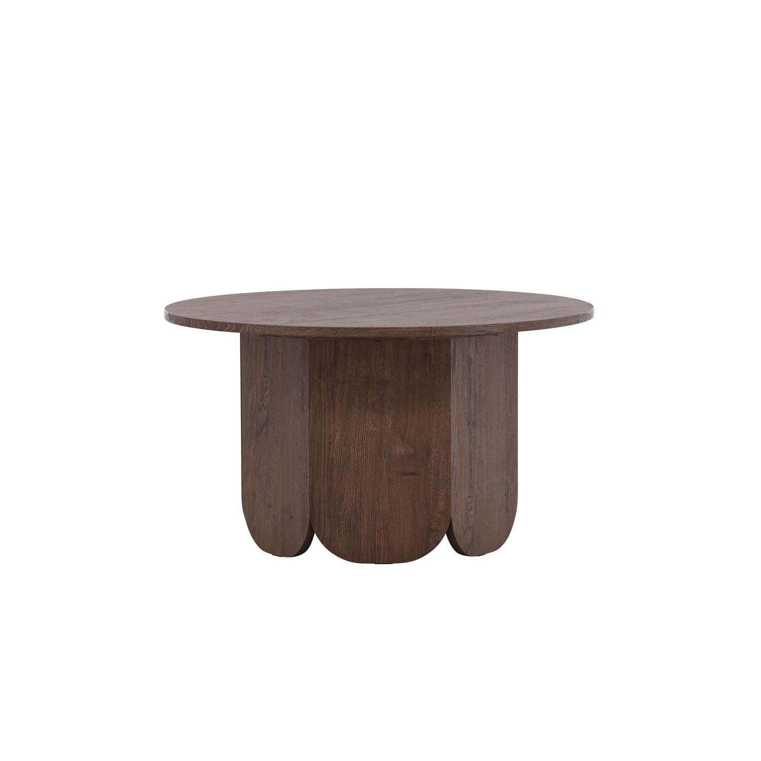 Couchtisch Tekla Ø80cm - Dunkelbraun-Couchtisch-Venture Home-le canapé