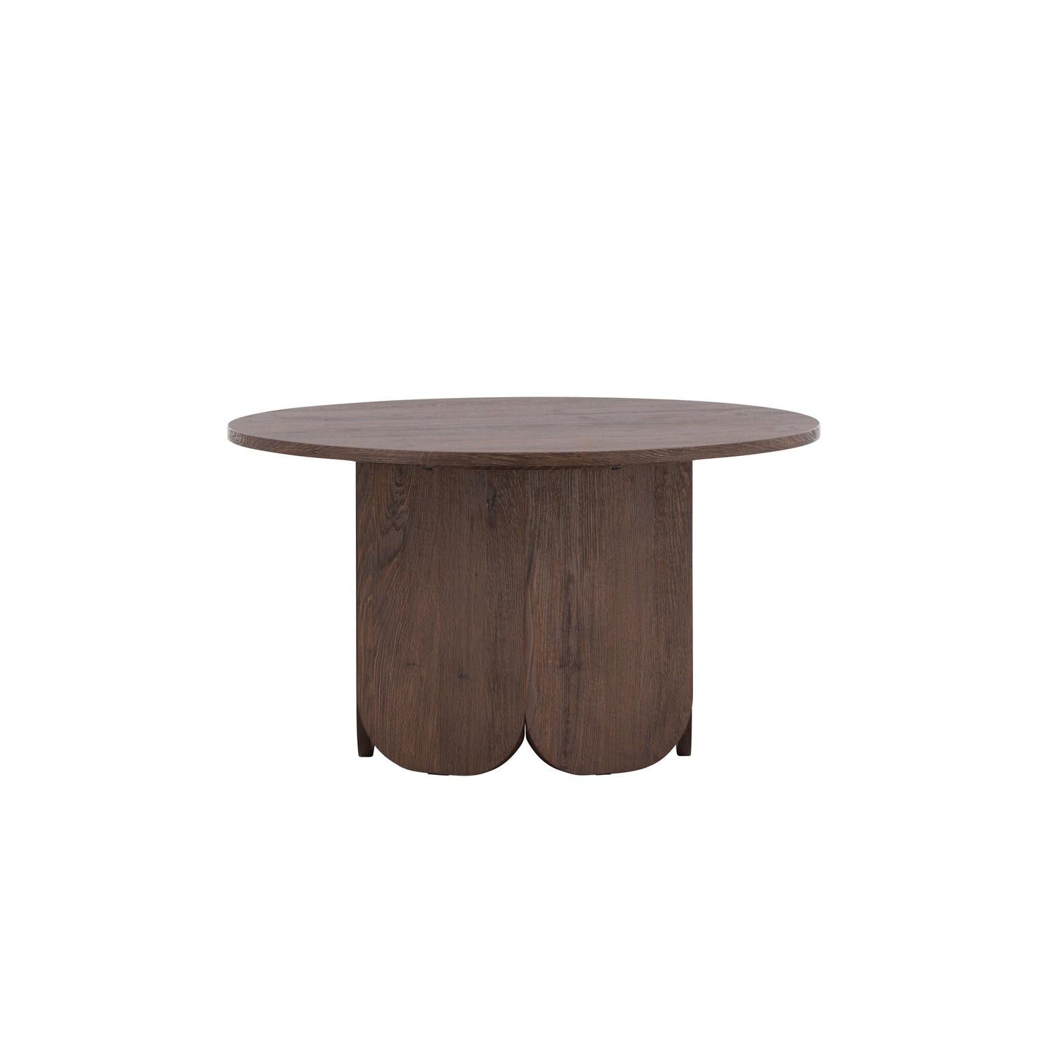 Couchtisch Tekla Ø80cm - Dunkelbraun-Couchtisch-Venture Home-le canapé
