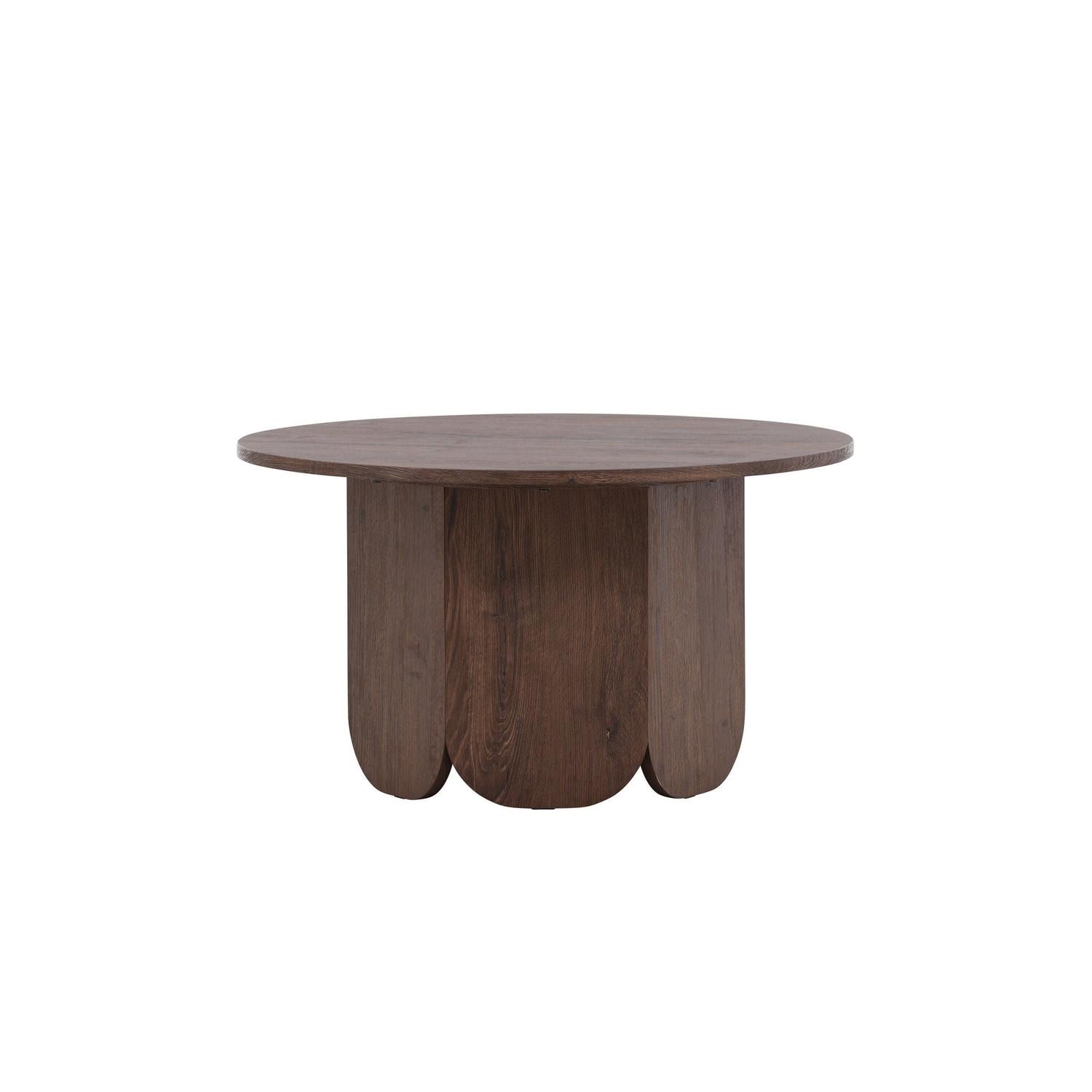 Couchtisch Tekla Ø80cm - Dunkelbraun-Couchtische-Venture Home-le canapé