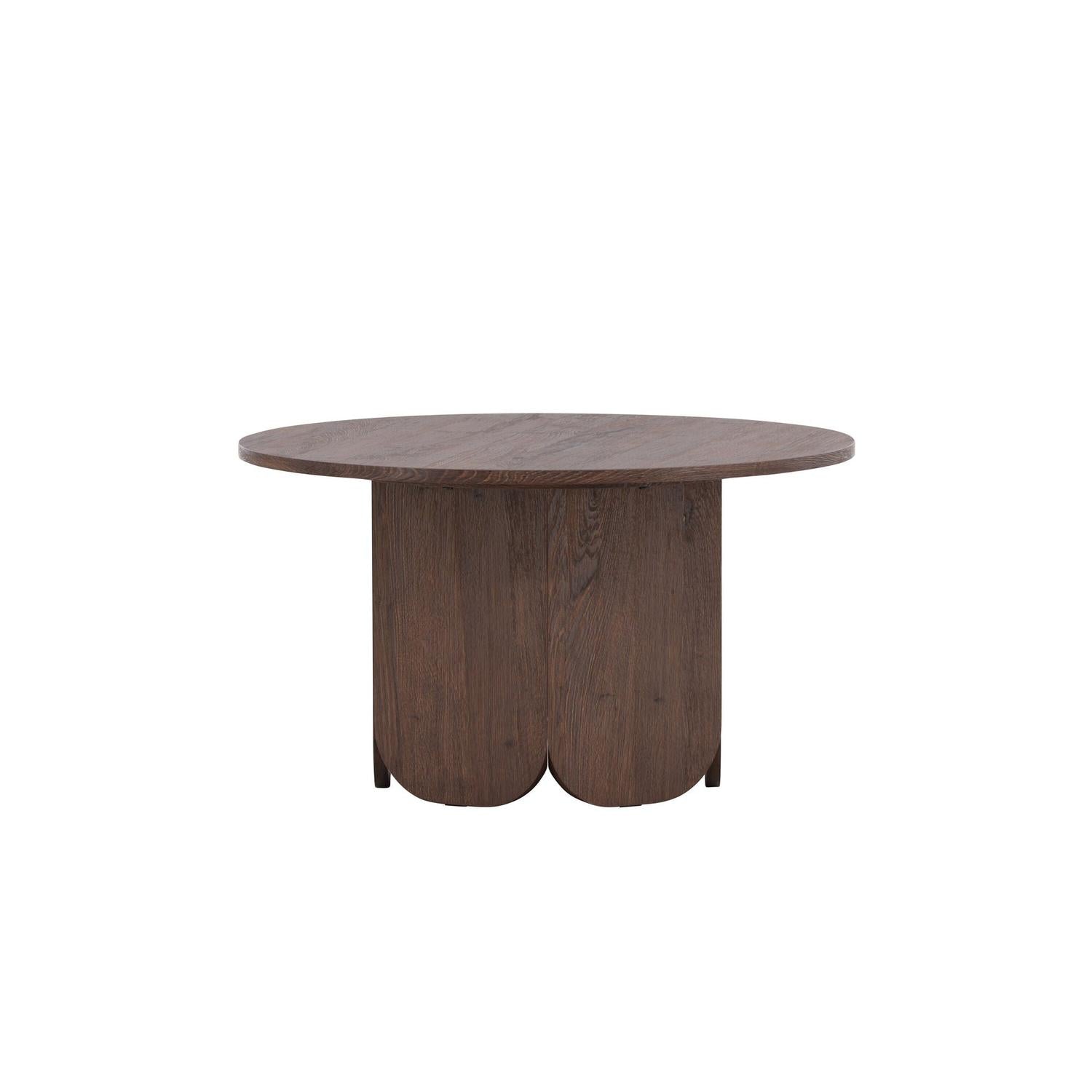 Couchtisch Tekla Ø80cm - Dunkelbraun-Couchtische-Venture Home-le canapé