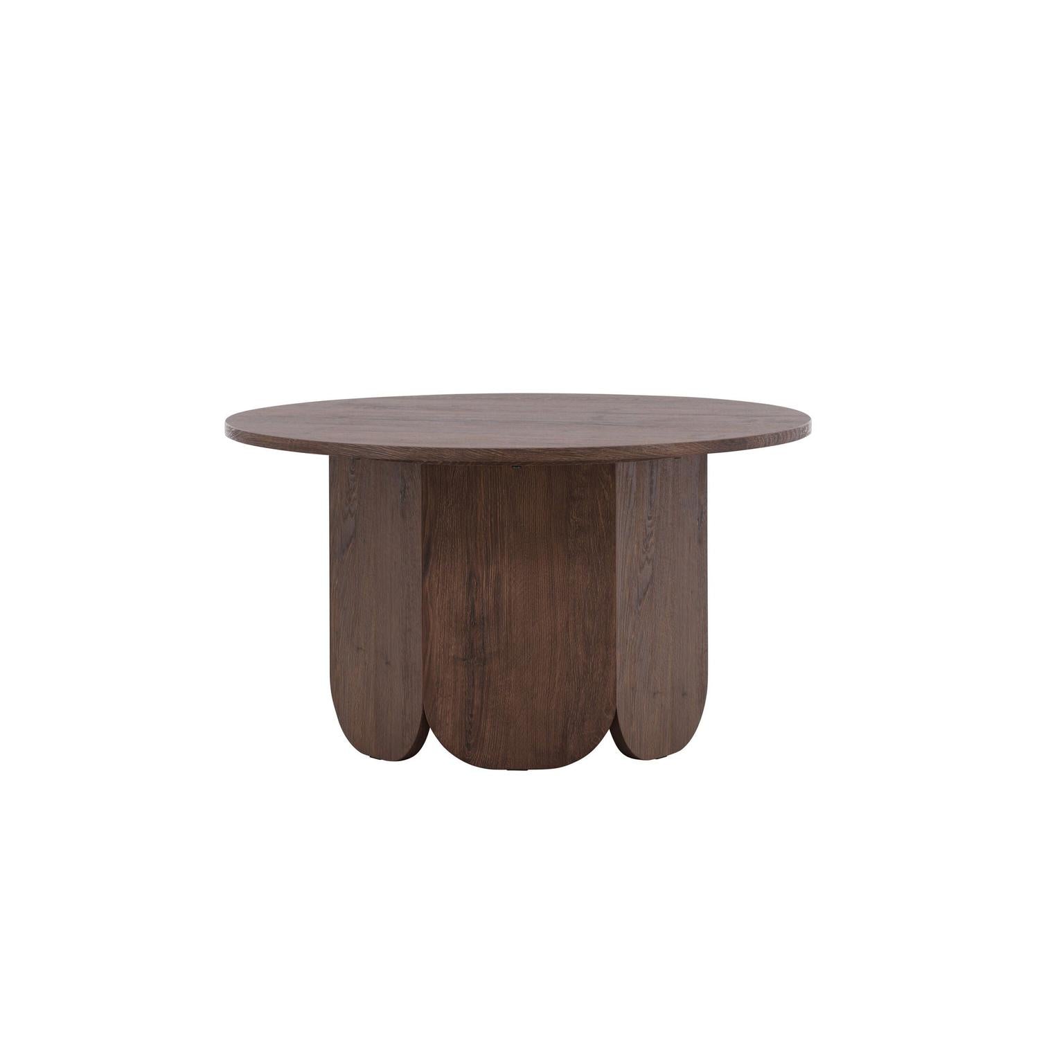 Couchtisch Tekla Ø80cm - Dunkelbraun-Couchtische-Venture Home-le canapé