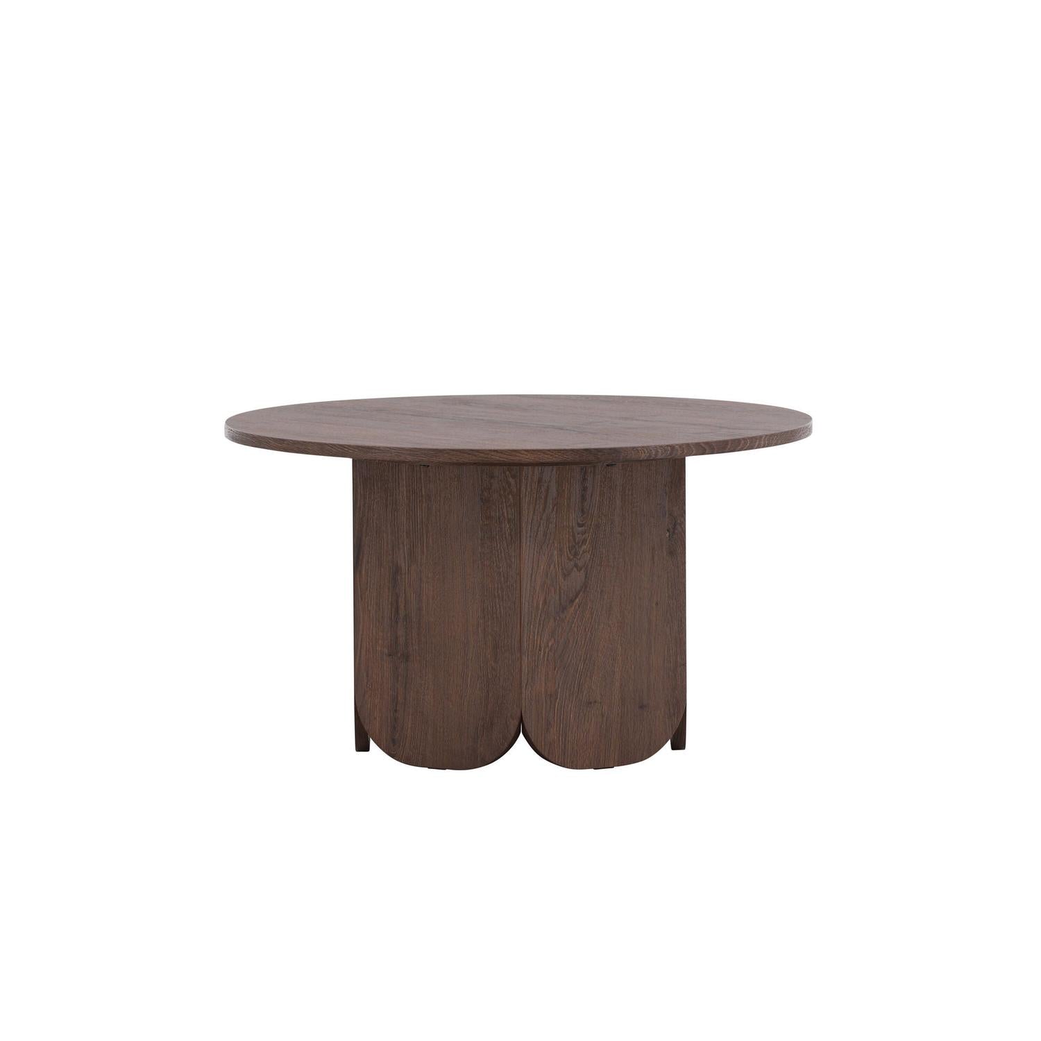 Couchtisch Tekla Ø80cm - Dunkelbraun-Couchtische-Venture Home-le canapé