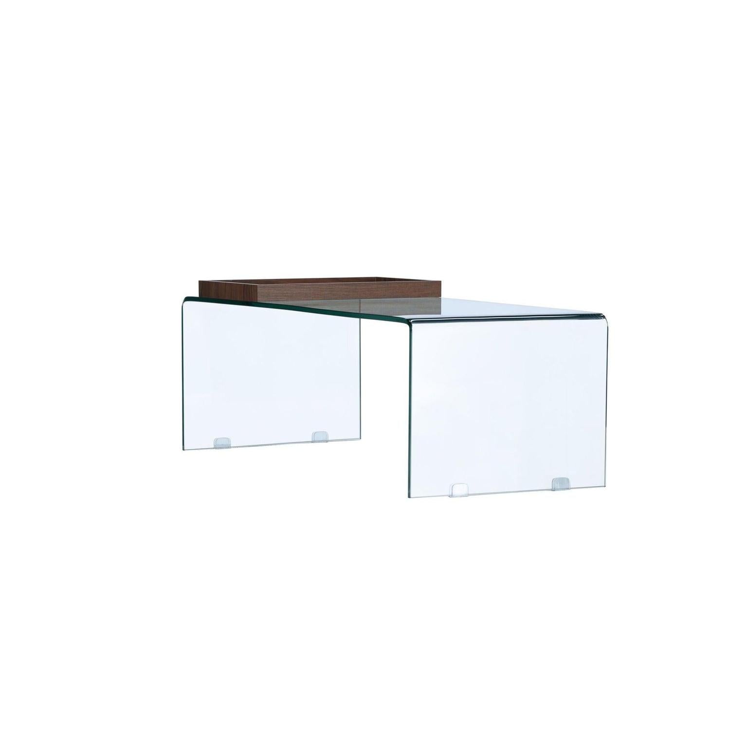 Couchtisch Telemark 110*50cm aus Glas - Transparent-Couchtisch-Venture Home-le canapé