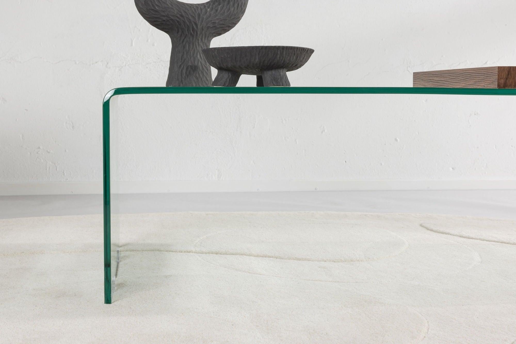 Couchtisch Telemark 110*50cm aus Glas - Transparent-Couchtisch-Venture Home-le canapé