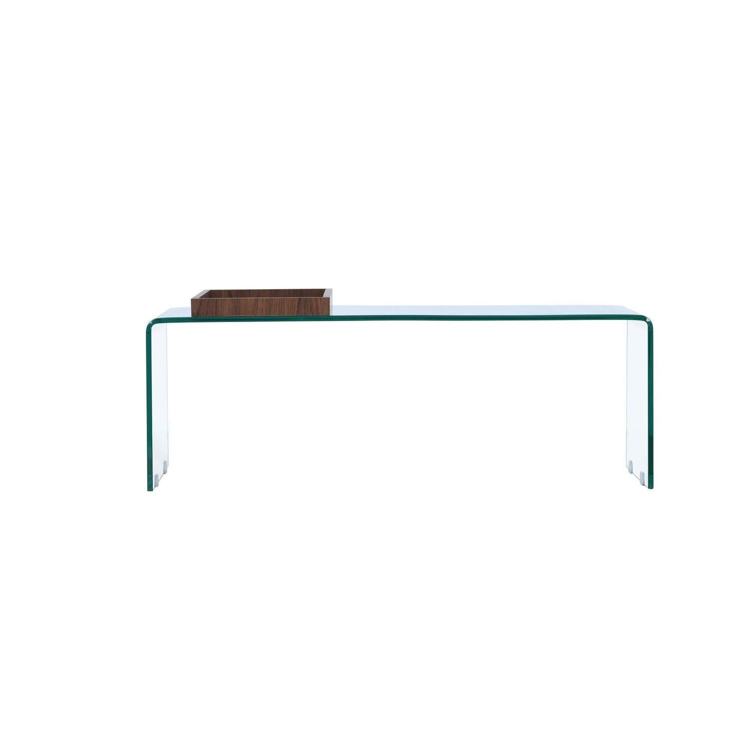 Couchtisch Telemark 110*50cm aus Glas - Transparent-Couchtische-Venture Home-le canapé