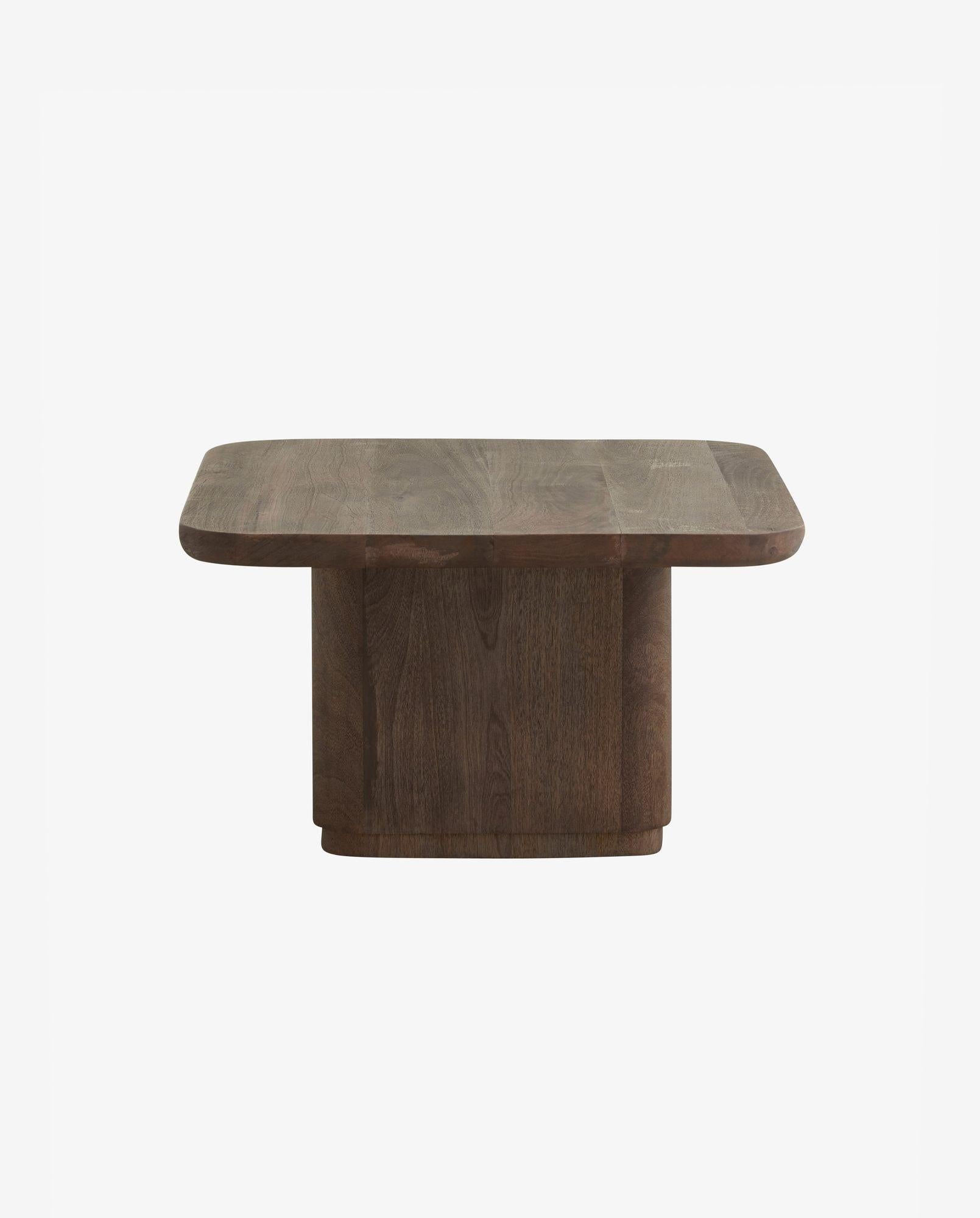 Couchtisch TOKE aus Mangoholz - Dunkelbraun-Couchtische-Nordal A/S-le canapé