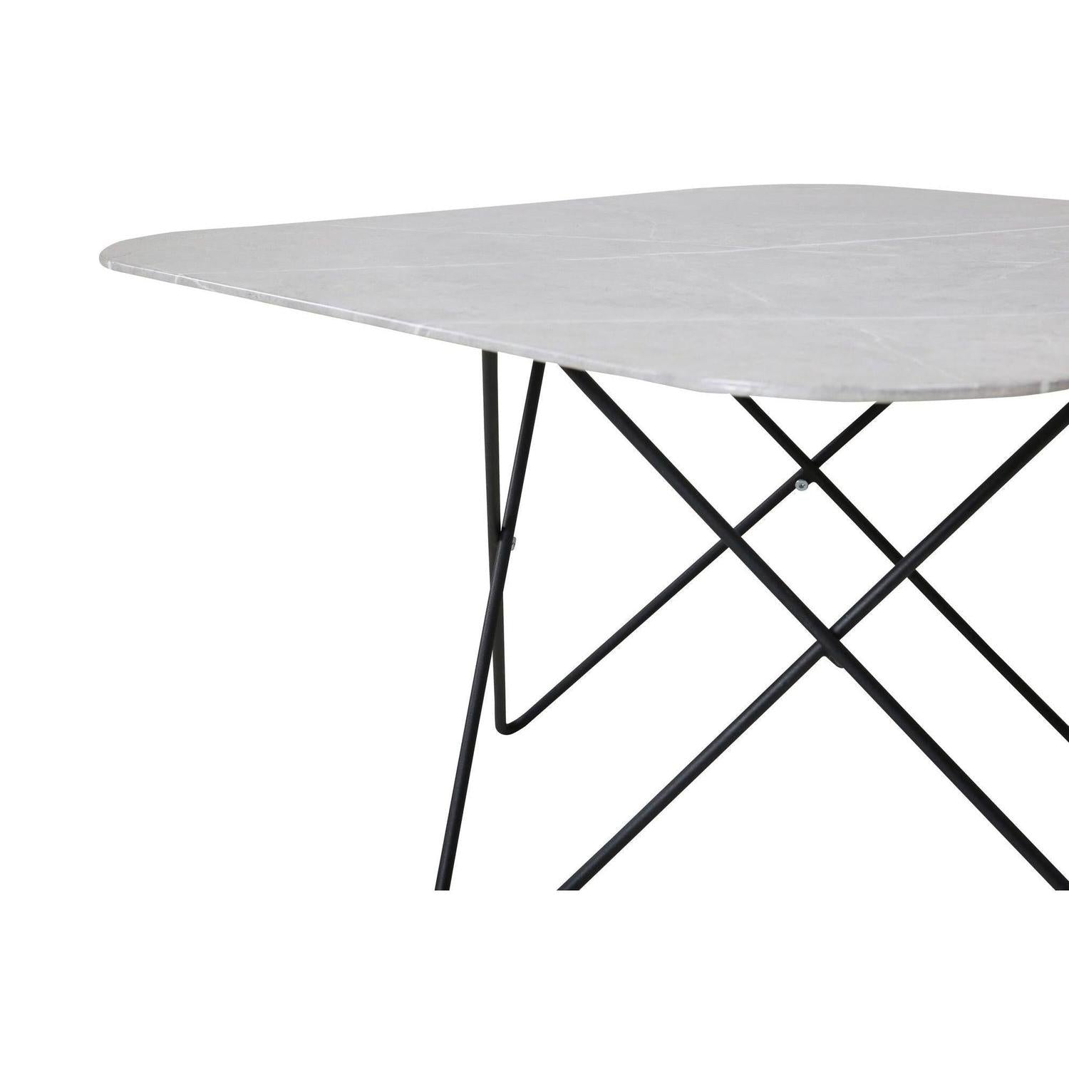 Couchtisch Tristar aus Marmorglas - Grau-Couchtische-Venture Home-le canapé