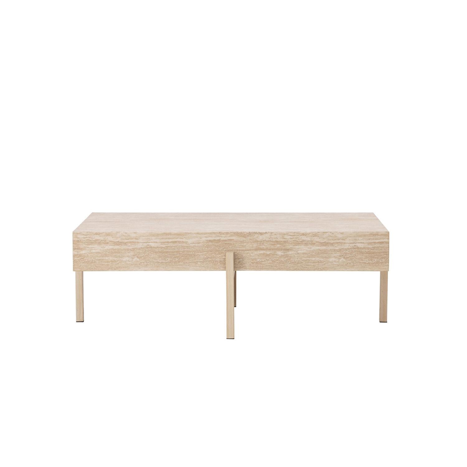 Couchtisch Vadholmen 130cm - Keramik Travertin Optik-Couchtisch-Vind-le canapé