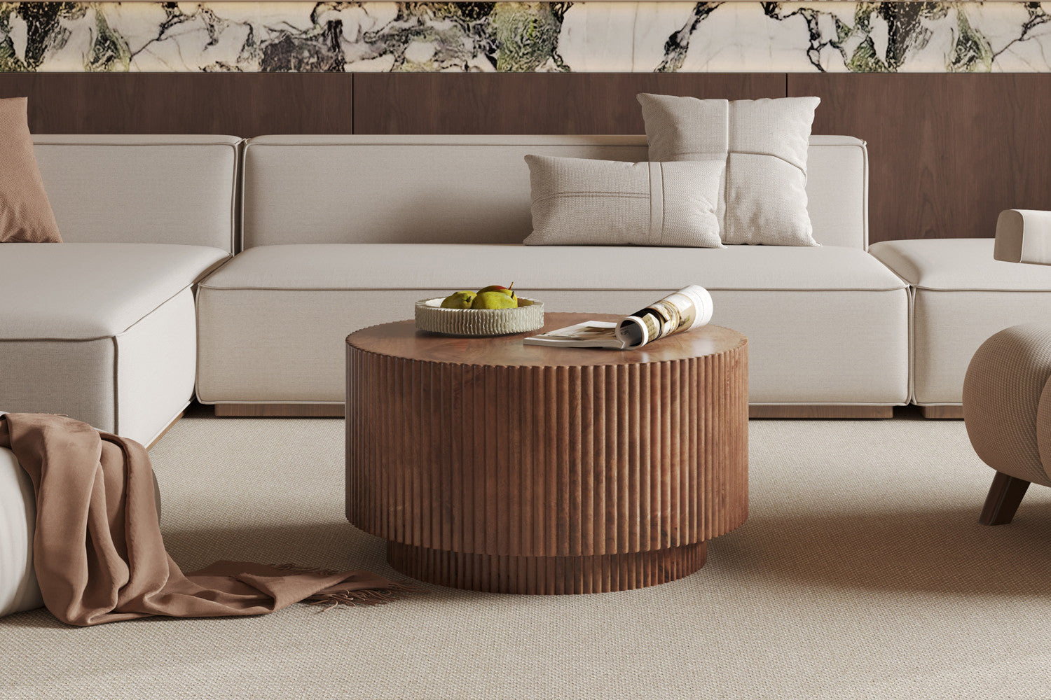 Couchtisch Victor Ø70cm - Braun-Couchtisch-Rousseau-le canapé