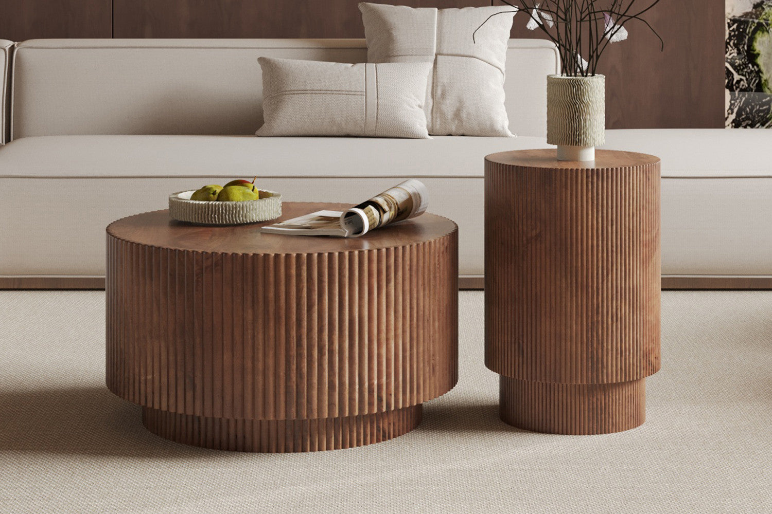 Couchtisch Victor Ø70cm - Braun-Couchtisch-Rousseau-le canapé