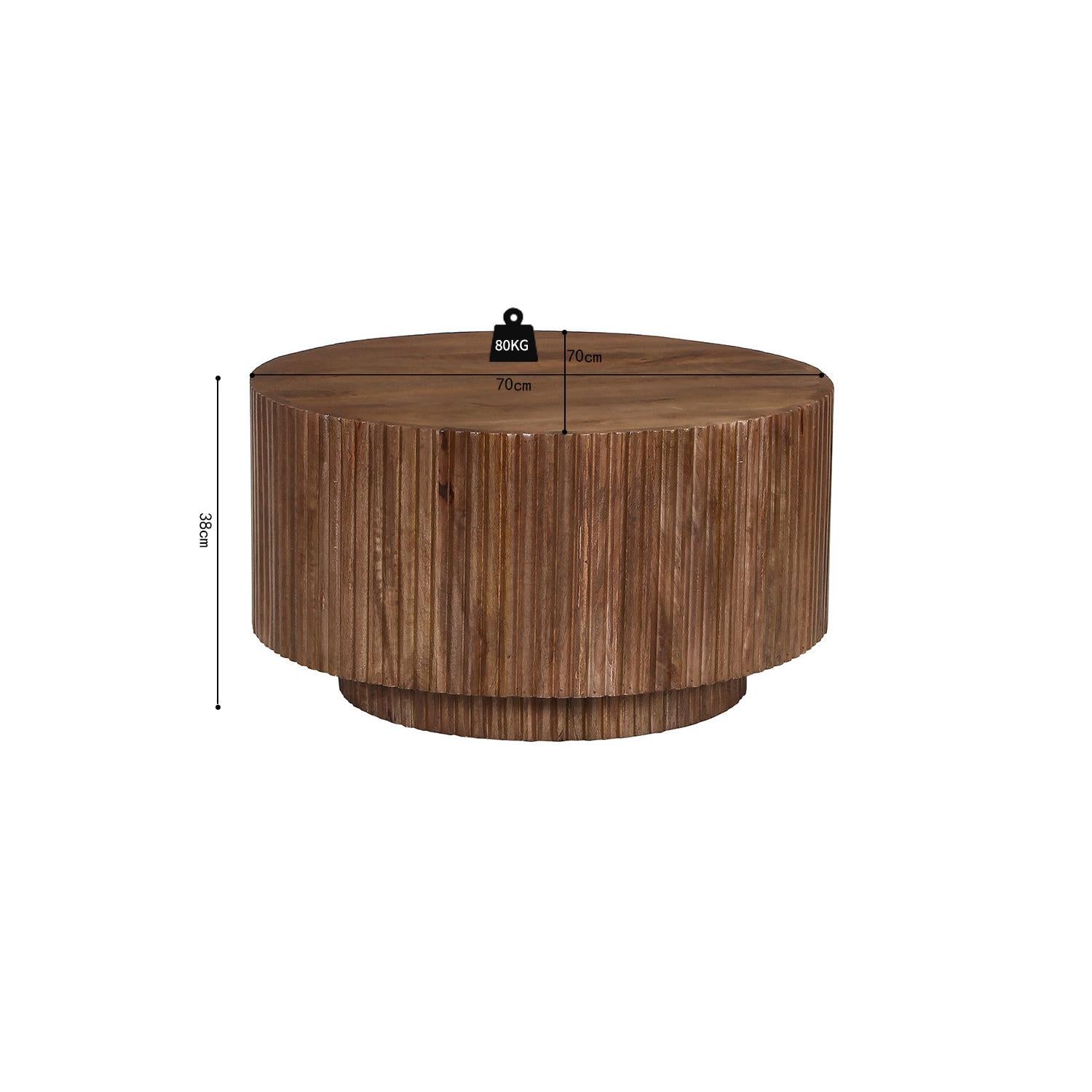 Couchtisch Victor Ø70cm - Braun-Couchtisch-Rousseau-le canapé