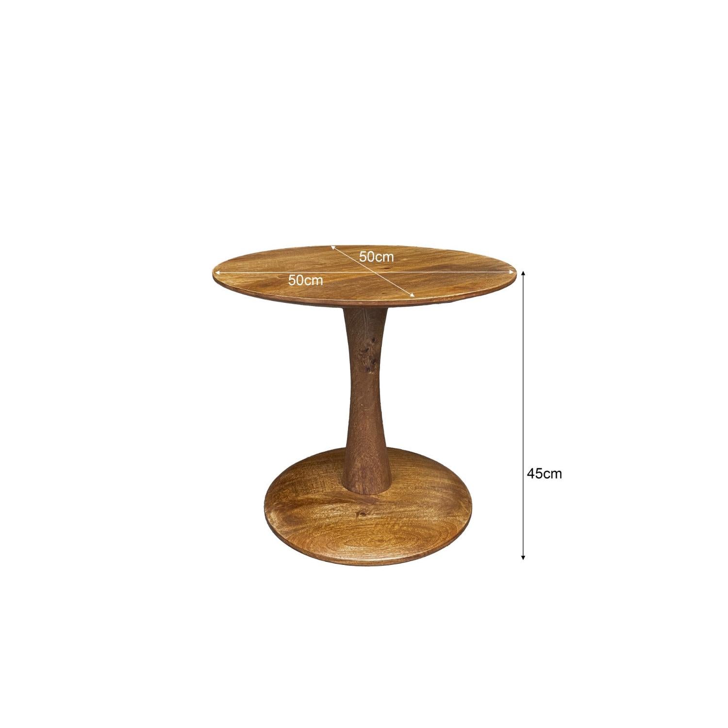 Couchtisch Vivian Ø50cm - Braun-Couchtische-Livingfurn-le canapé