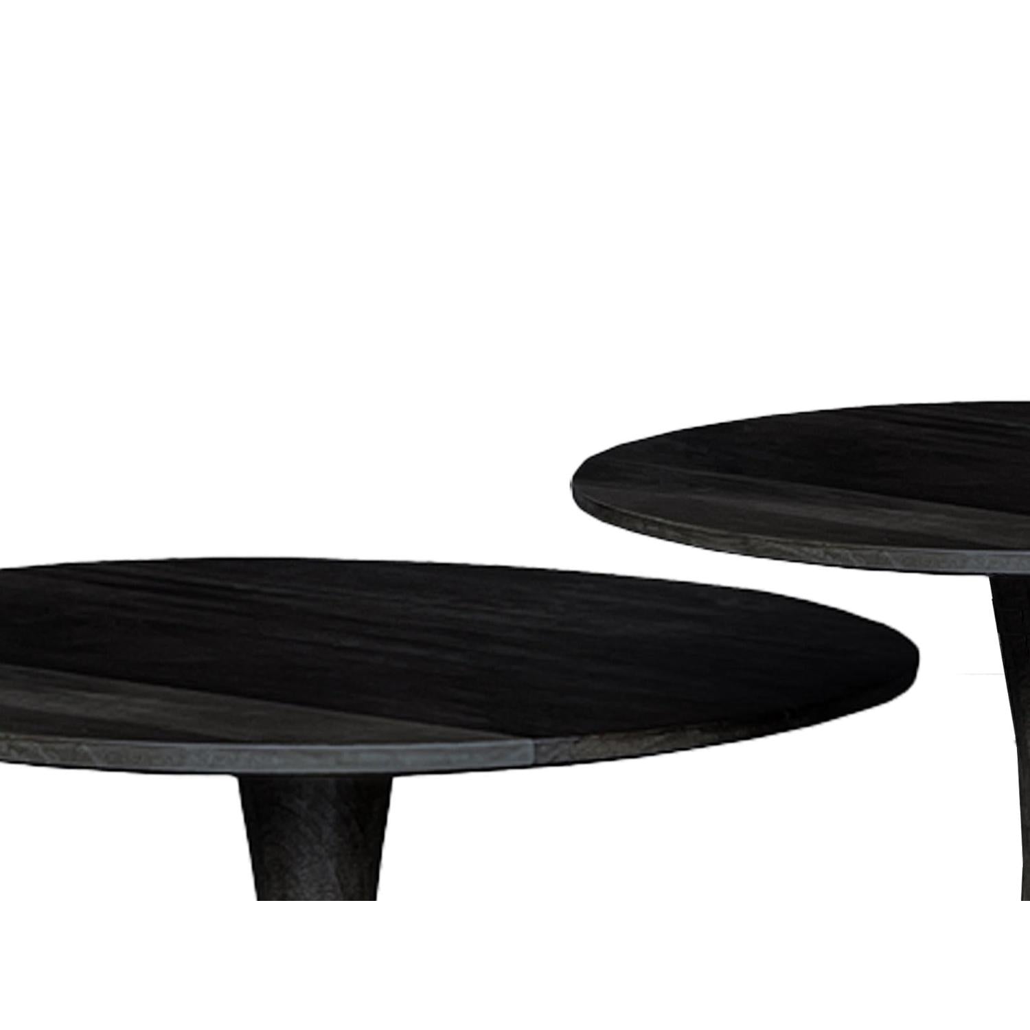 Couchtisch Vivian Ø50cm - Schwarz-Couchtische-Livingfurn-le canapé