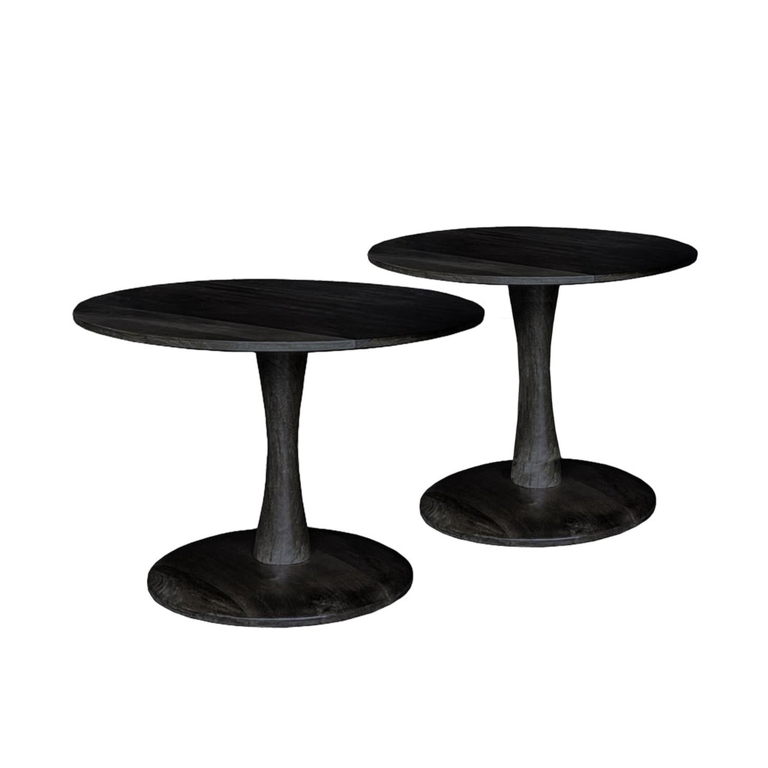Couchtisch Vivian Ø50cm - Schwarz-Couchtische-Livingfurn-le canapé