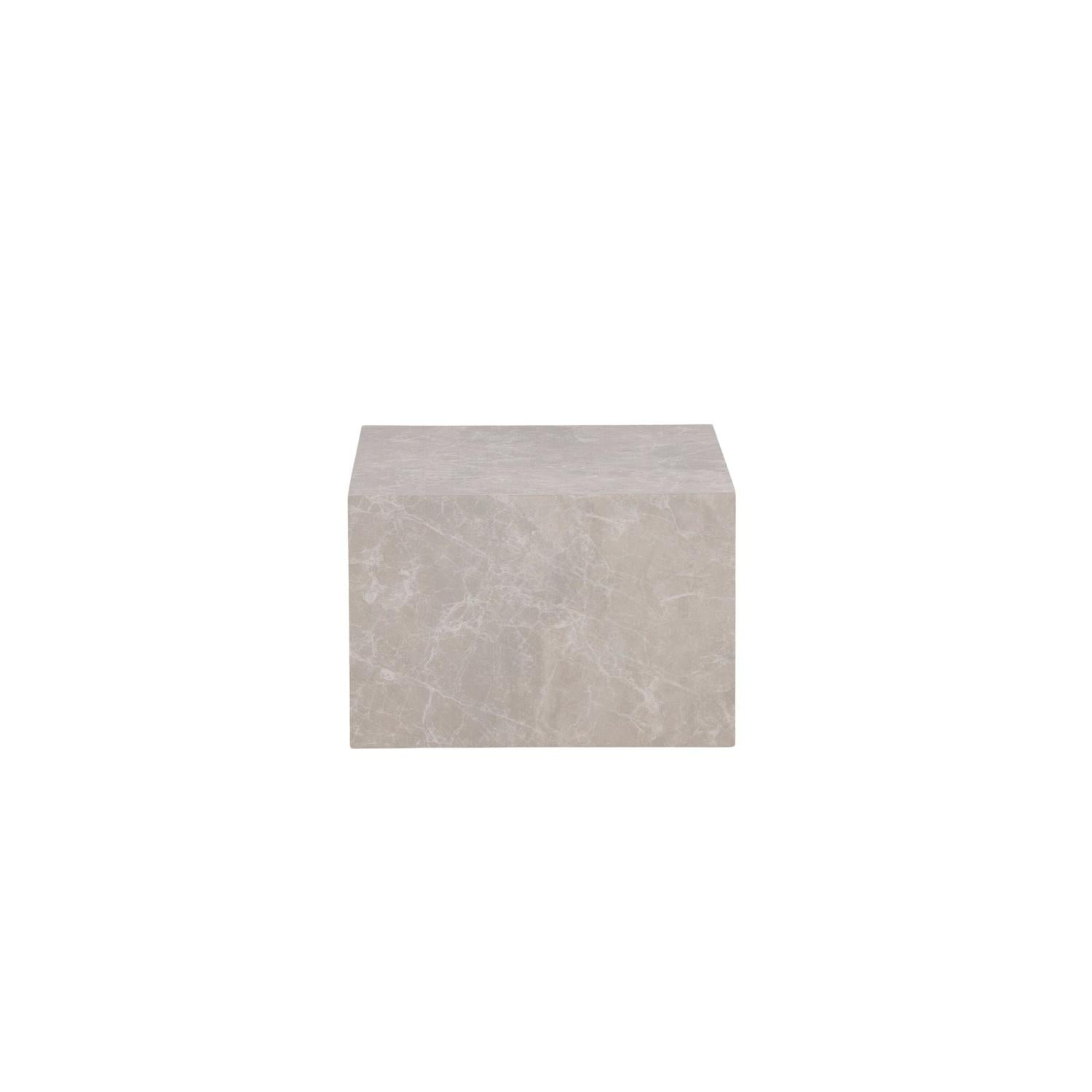 Couchtisch York 80*60cm in Marmoroptik - Beige-Couchtische-Venture Home-le canapé