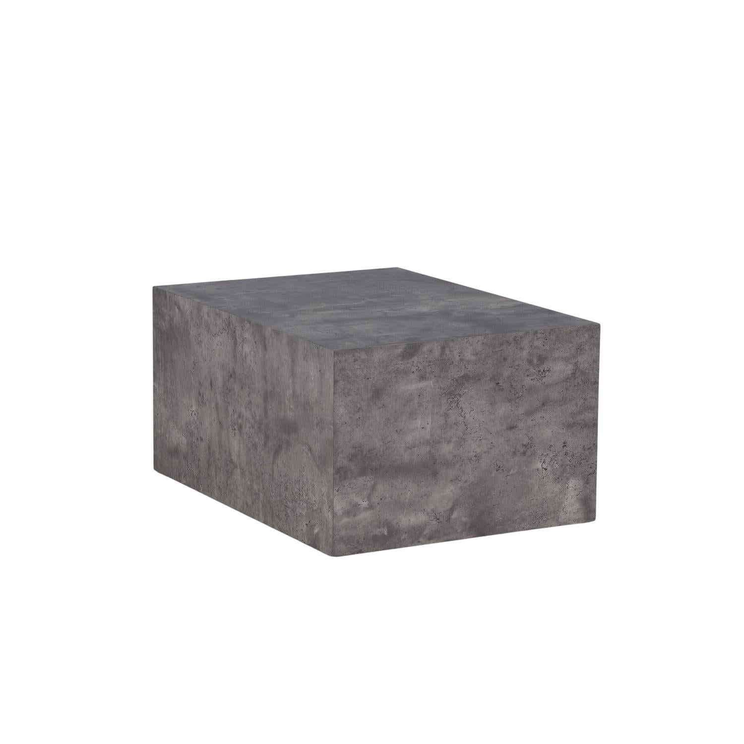 Couchtisch York 80*60cm in Marmoroptik - Grau-Couchtische-Venture Home-le canapé