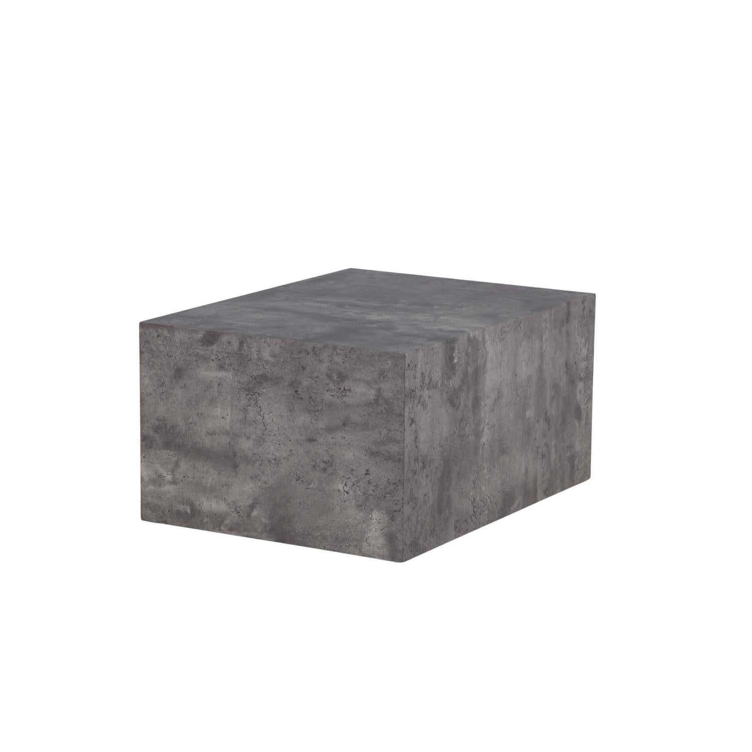 Couchtisch York 80*60cm in Marmoroptik - Grau-Couchtische-Venture Home-le canapé